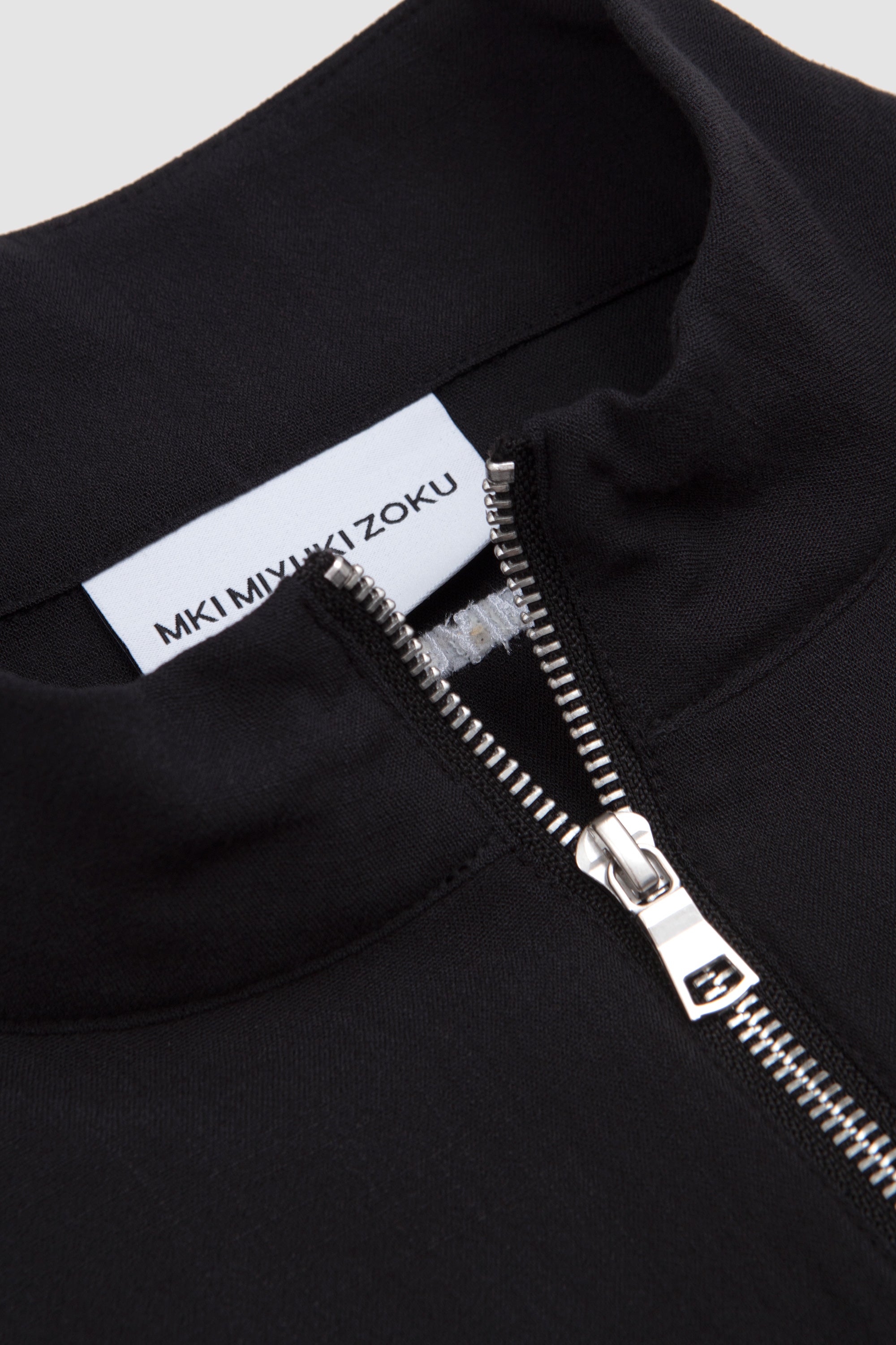 Drape Slub Track Jacket Black