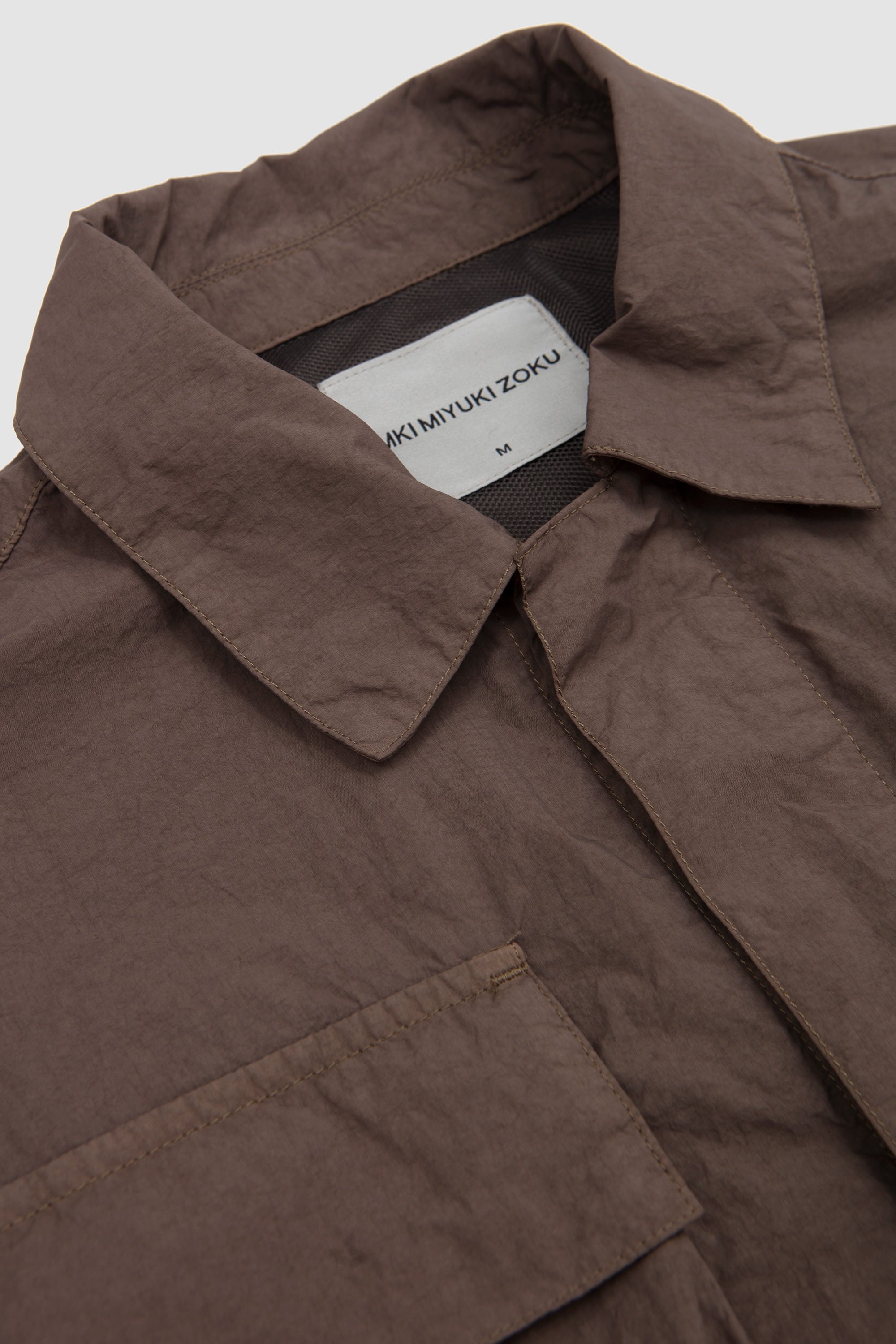 Garment Dye Box Overshirt Deep Khaki
