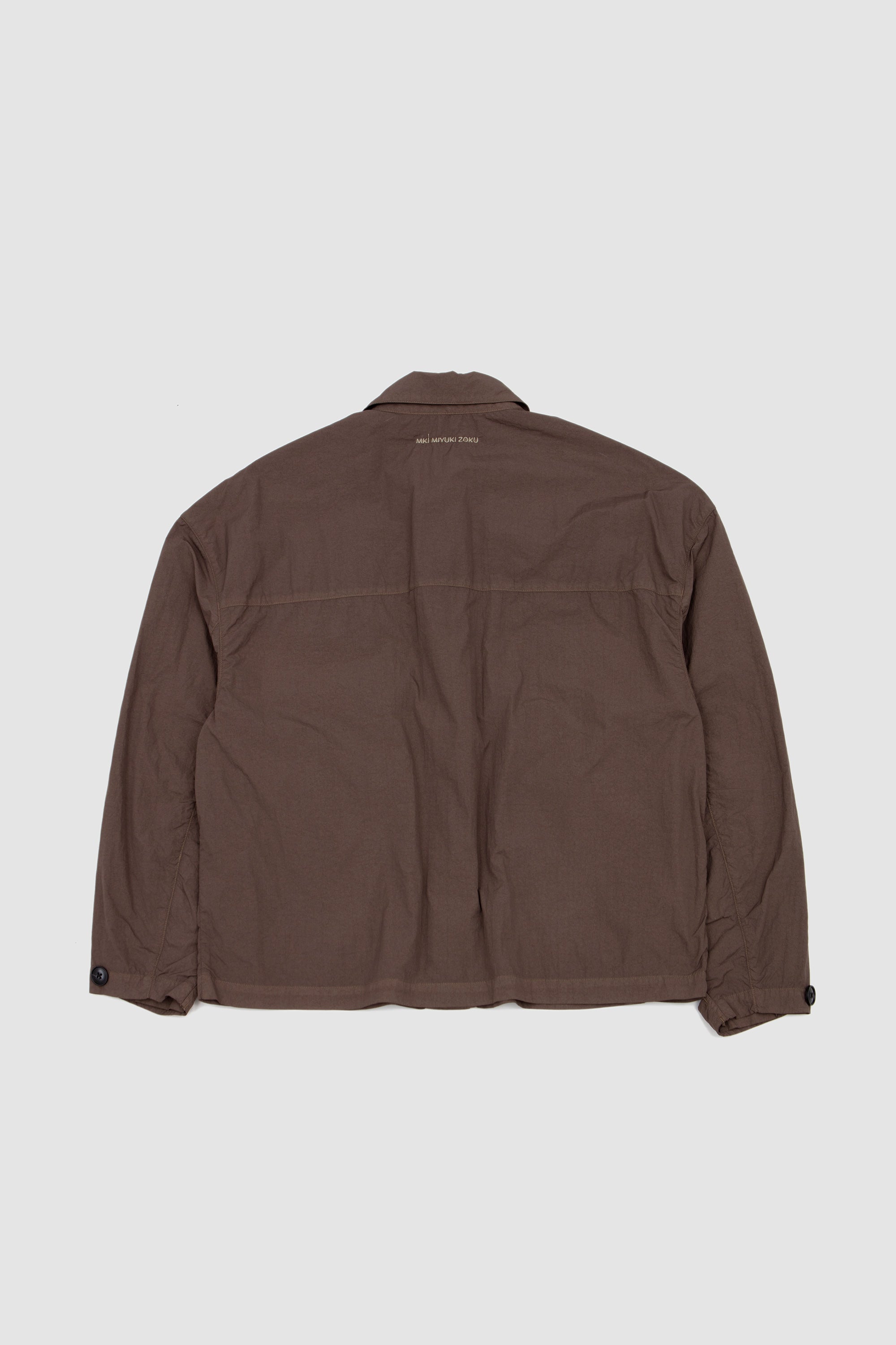 Garment Dye Box Overshirt Deep Khaki_4