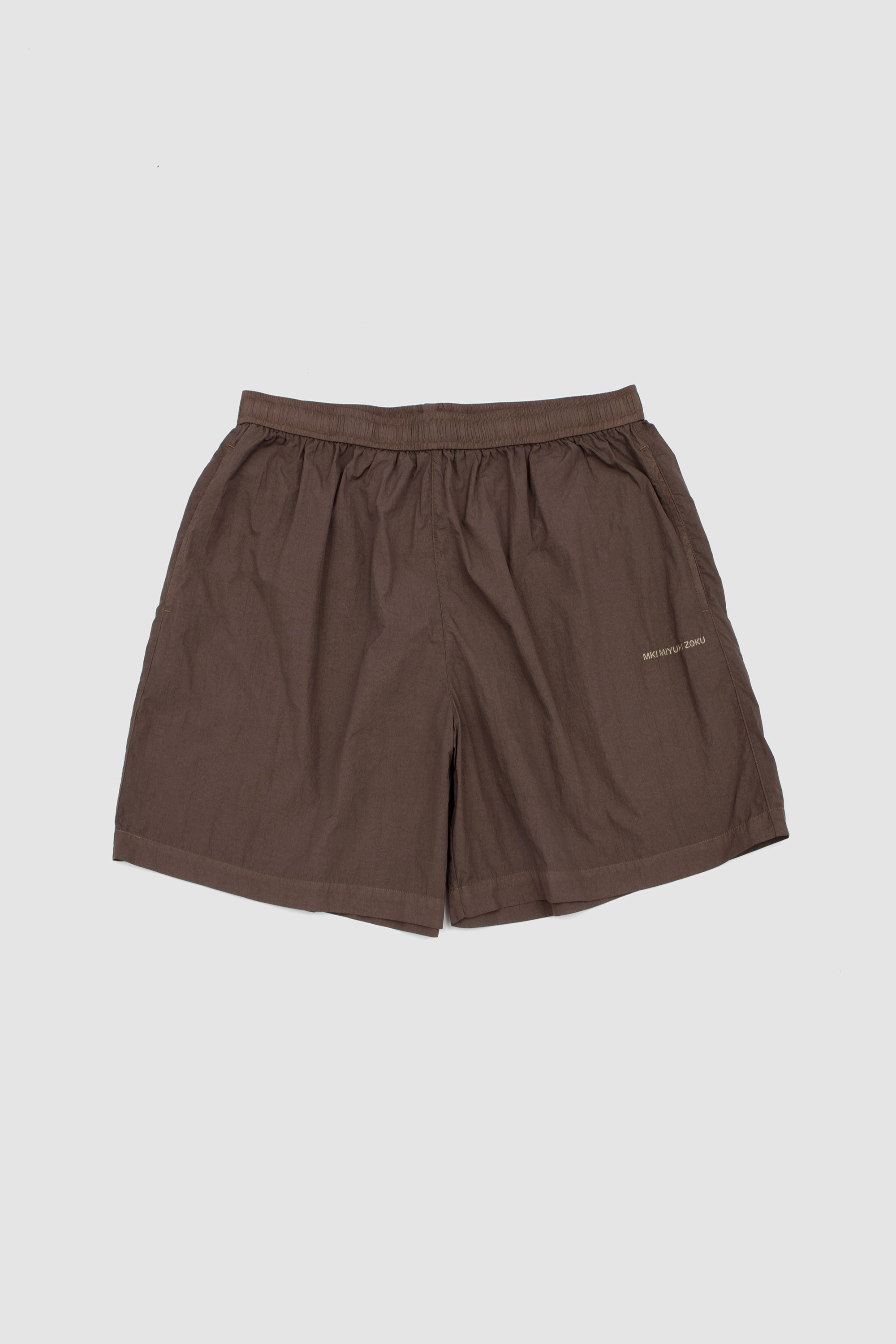 Garment Dye Wide Leg Shorts Deep Khaki