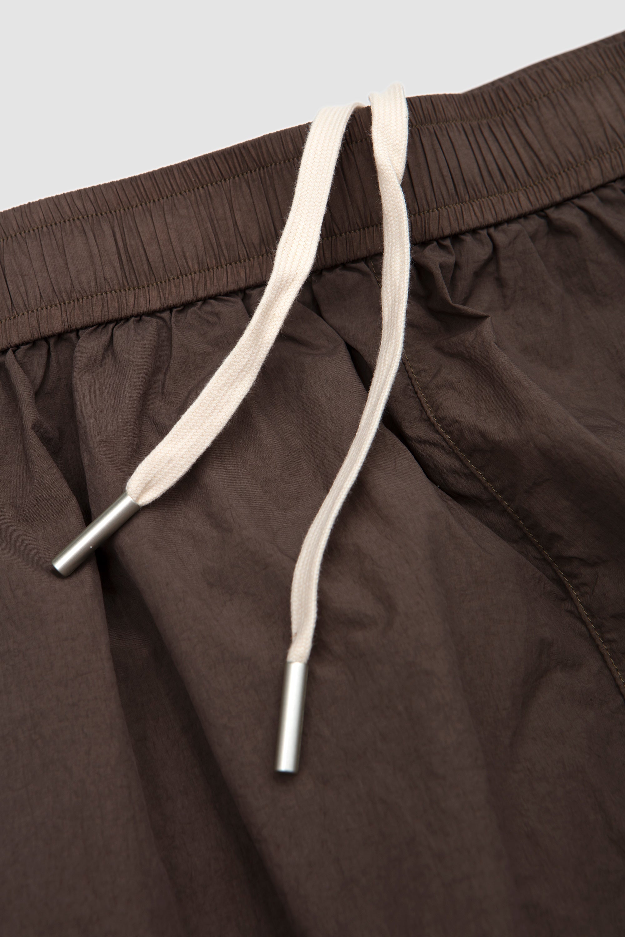 Garment Dye Wide Leg Shorts Deep Khaki_2