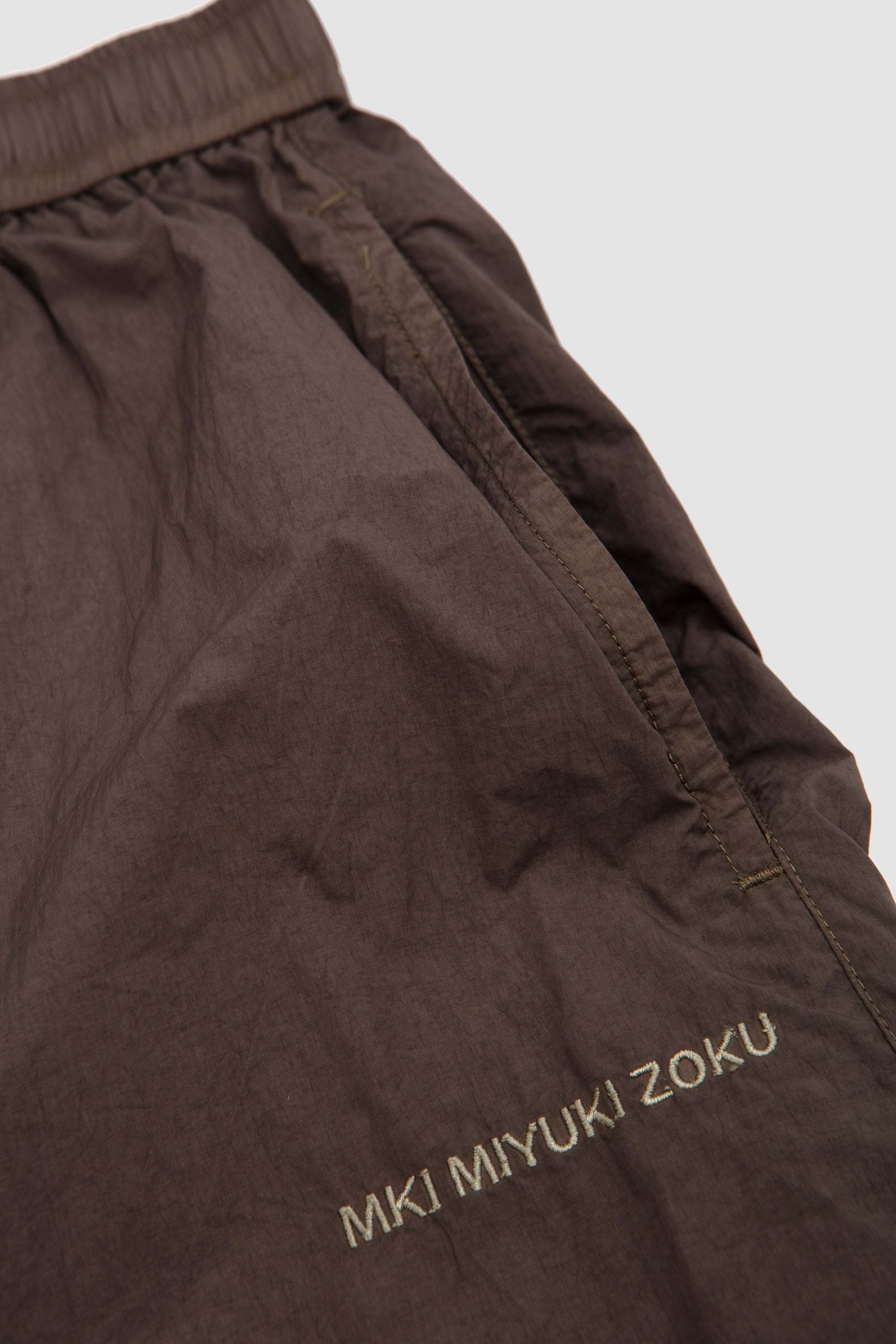 Garment Dye Wide Leg Shorts Deep Khaki_3
