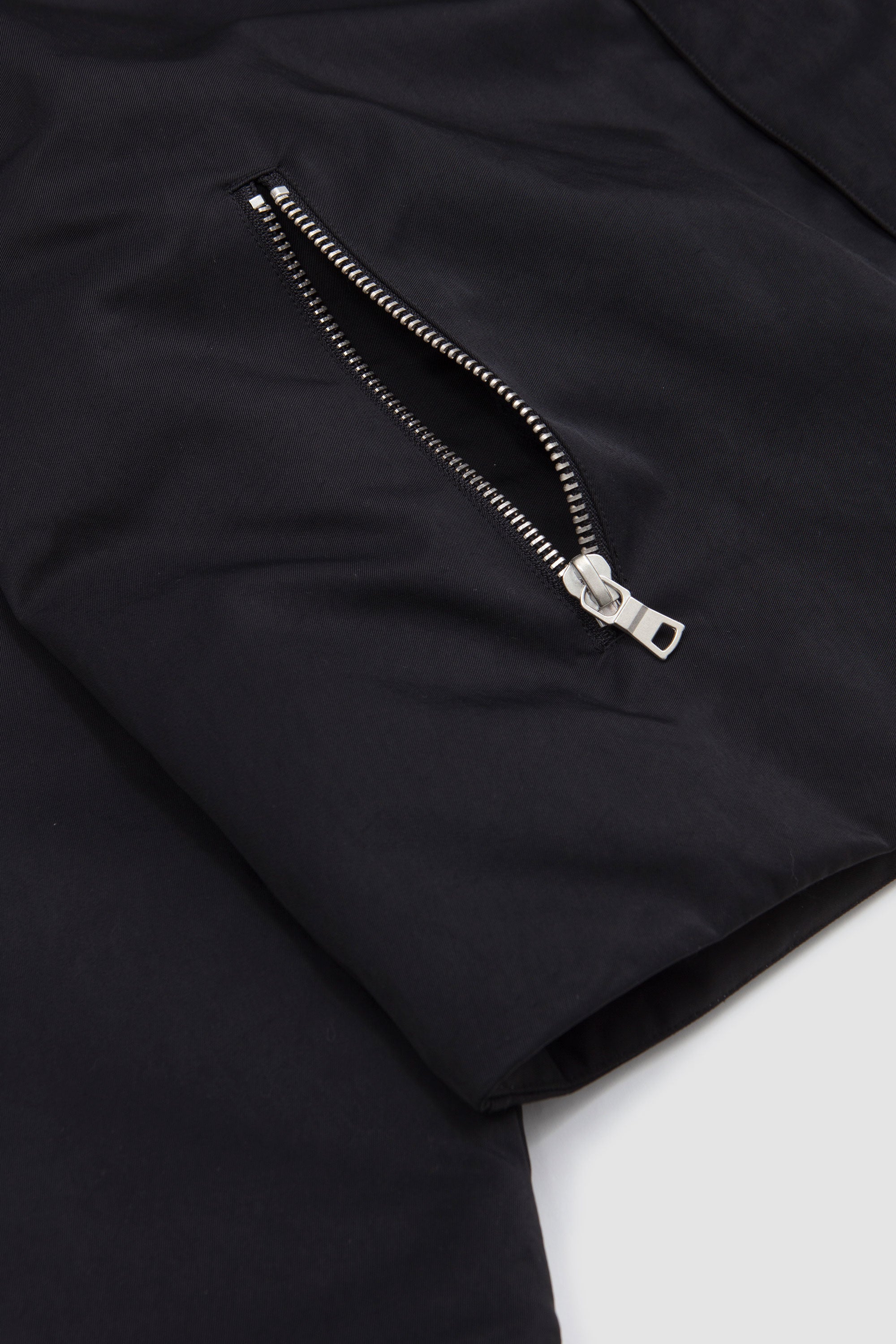 Padded Nylon Box Jacket Black