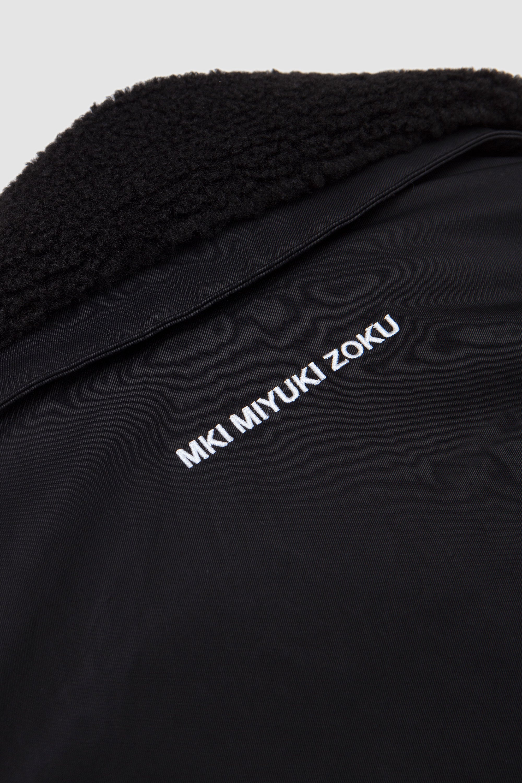 Padded Nylon Overcoat Black_5