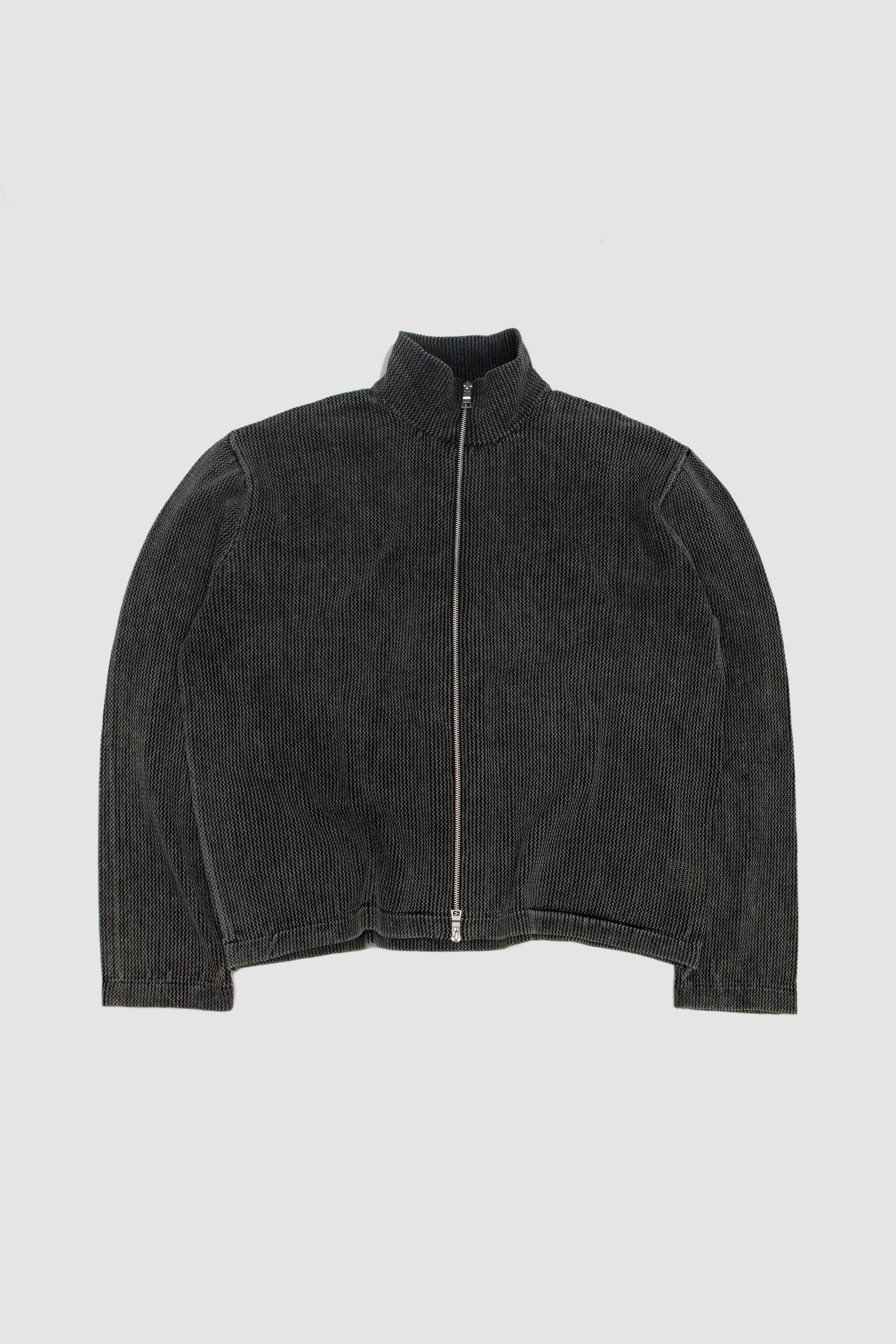 SPORTIVO [Lama shetland wool tweed zip blouson khaki]