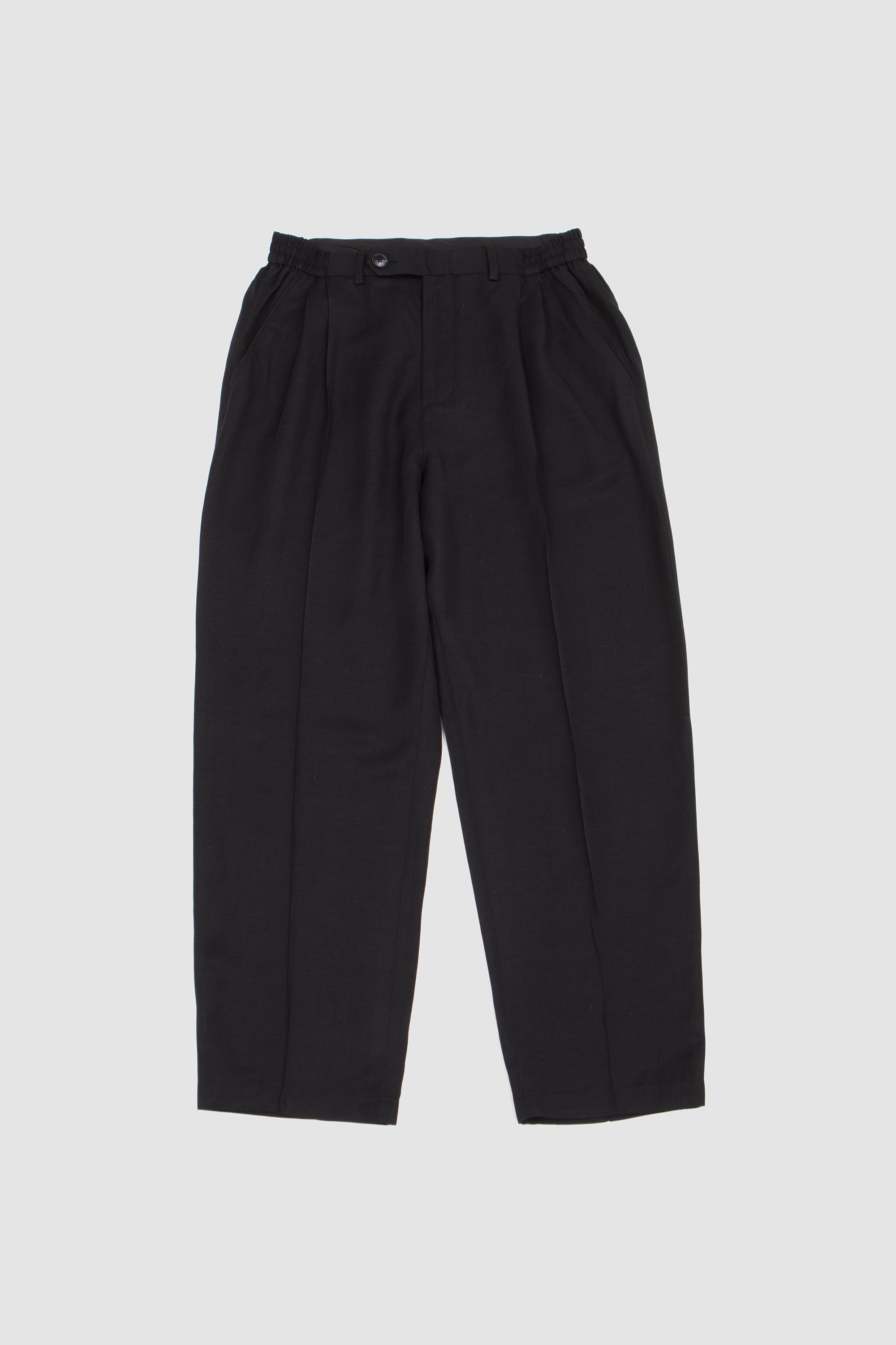 Pleated Suit Pants Black
