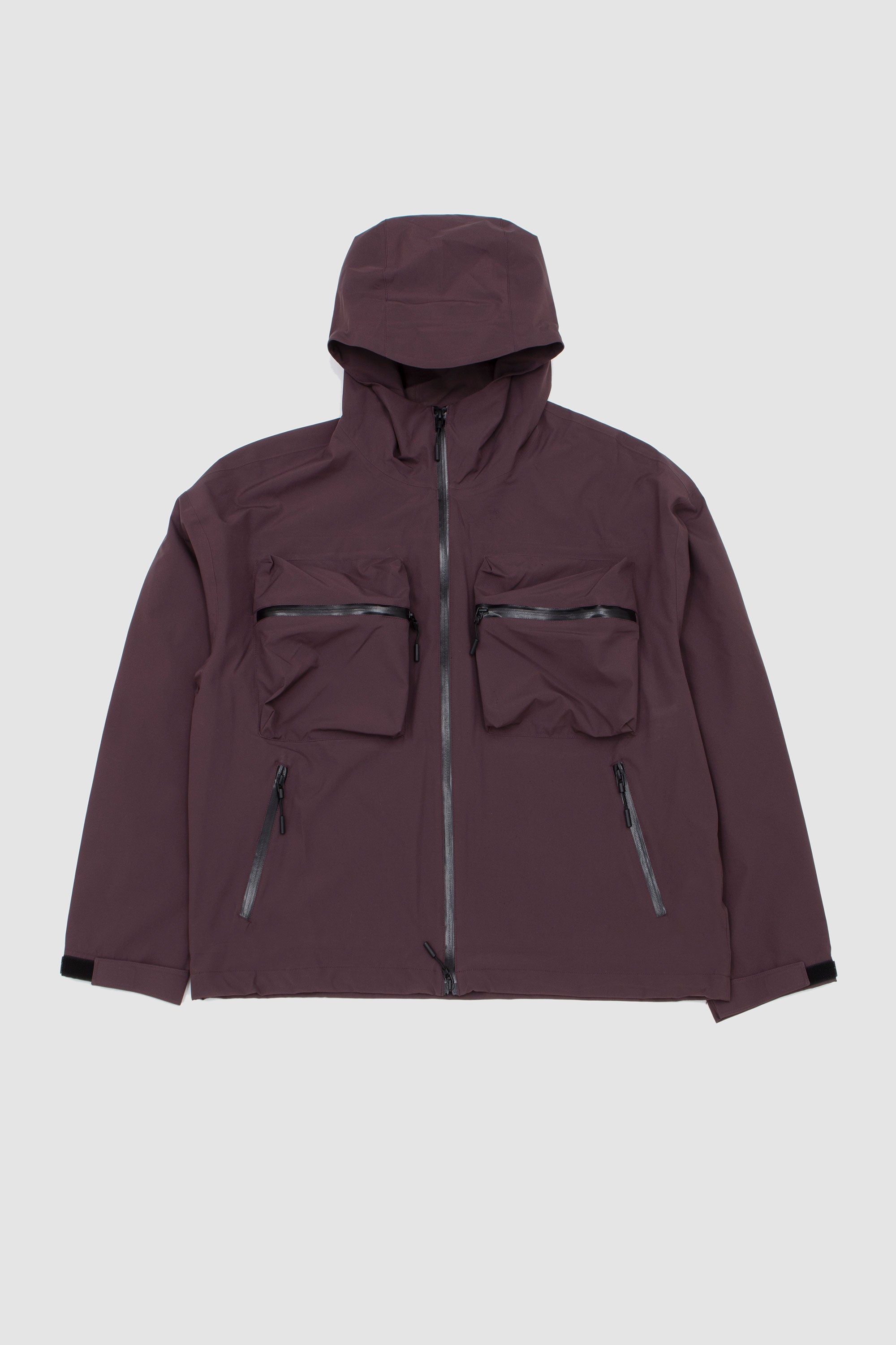 Shell Box Jacket Raisin_1