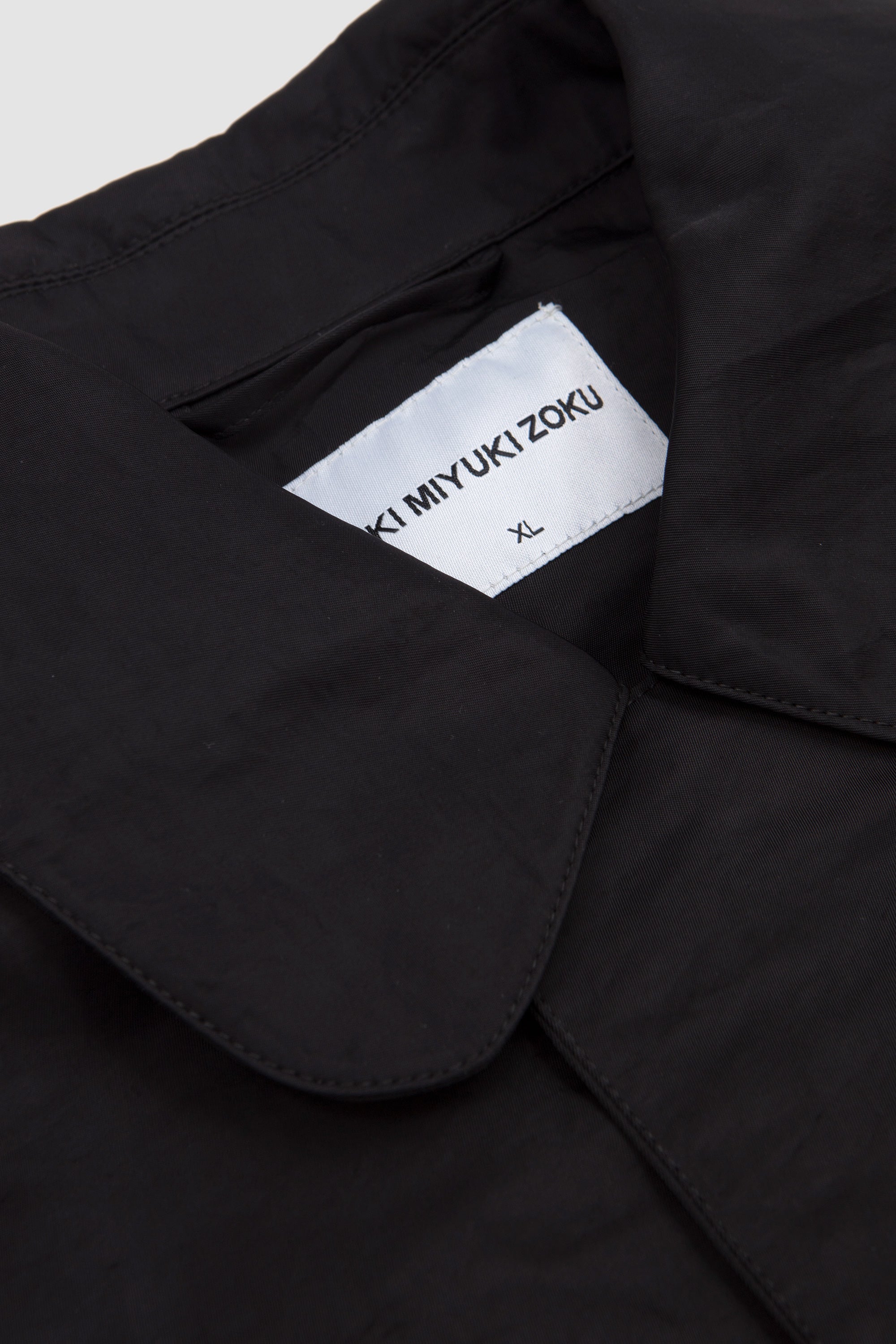 Silky Nylon Pilot Jacket Black