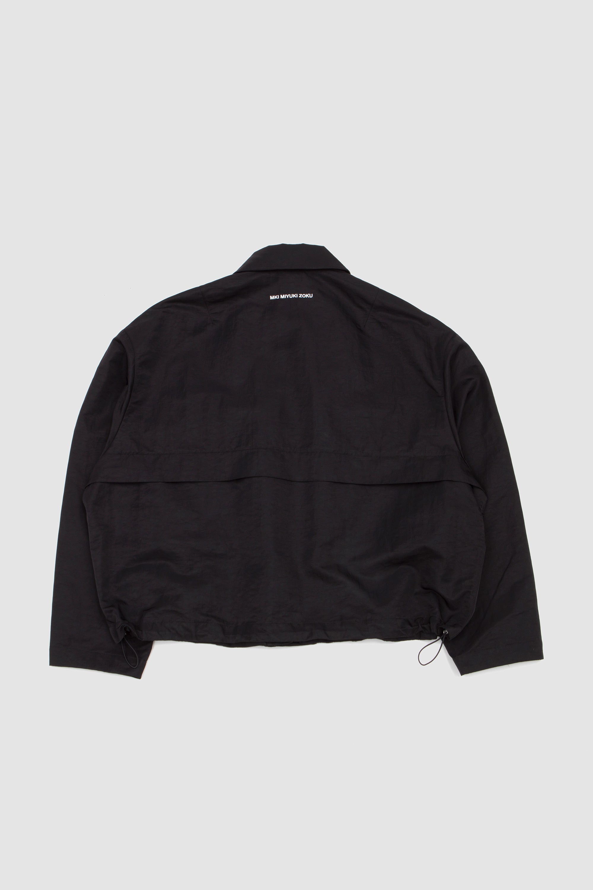 Silky Nylon Pilot Jacket Black_4