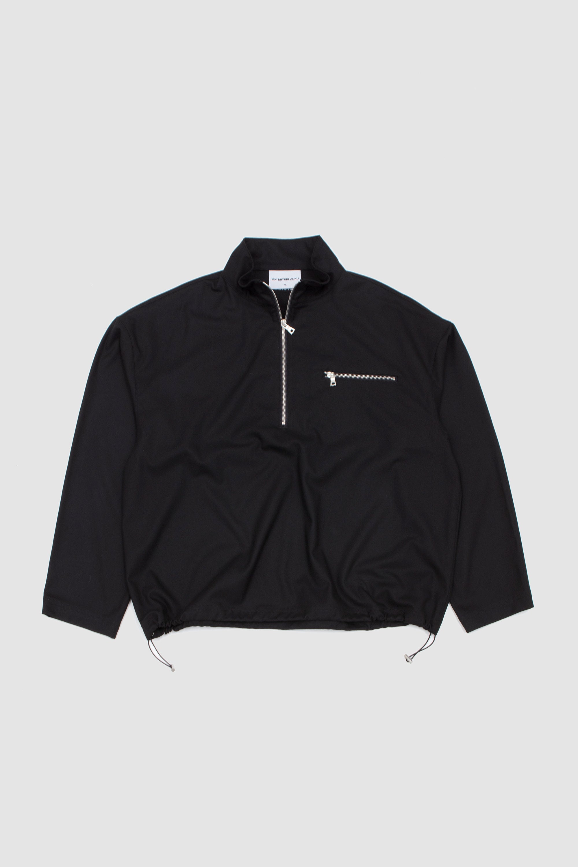 Suiting Quarter Zip Black_1