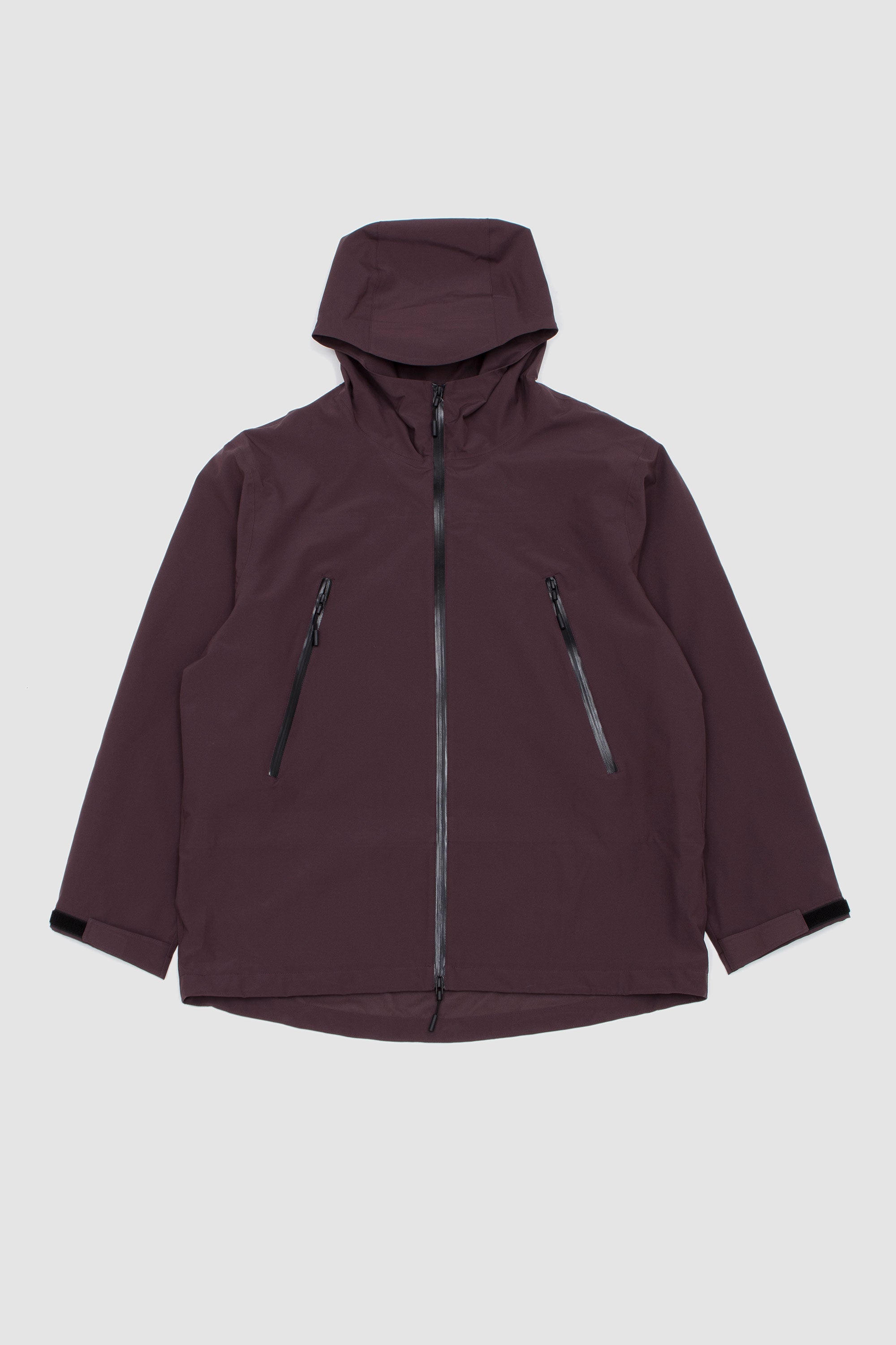V3 Shell Hooded Jacket Raisin_1
