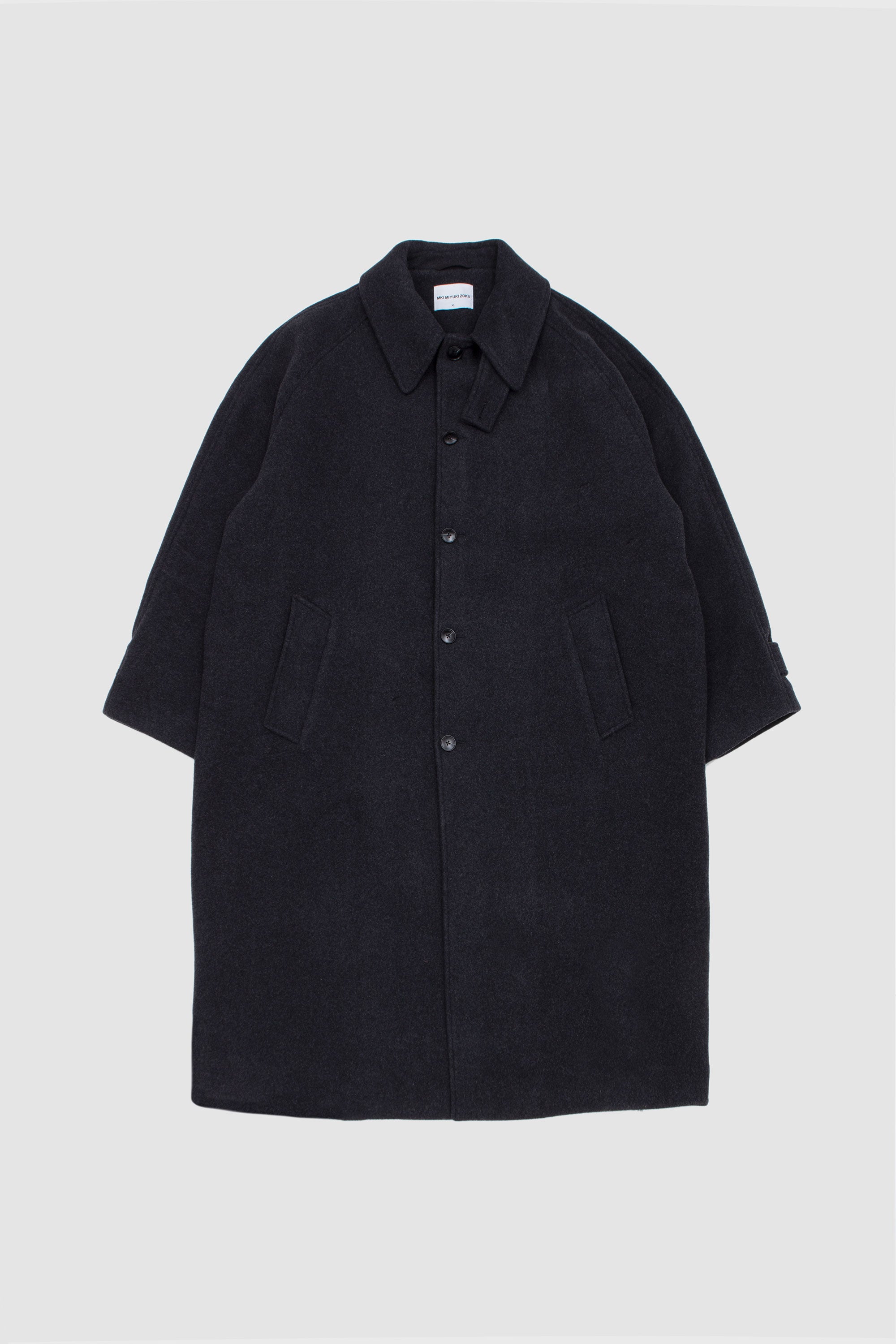 Wool Car Coat Charcoal_1