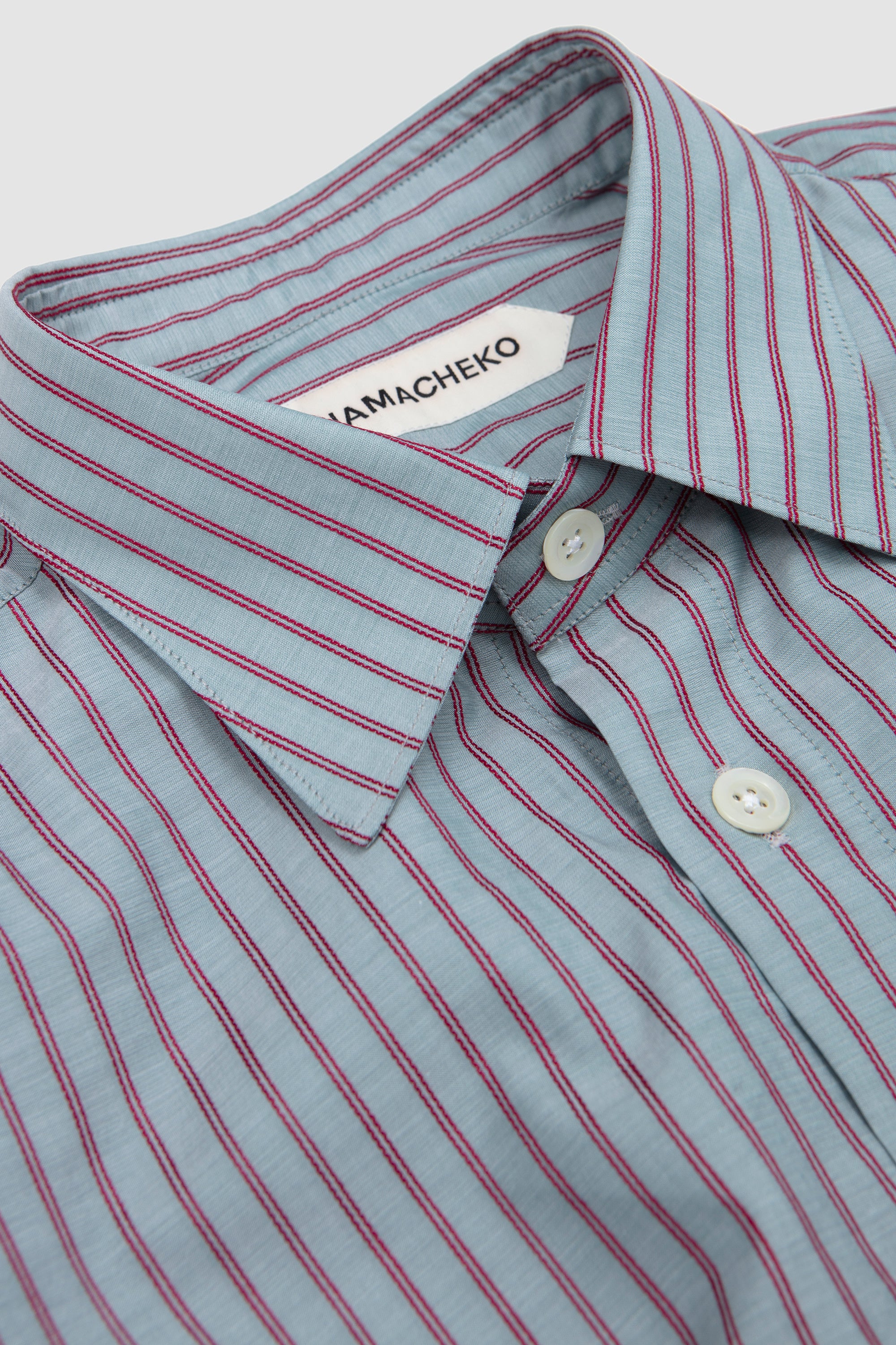 Colt Shirt Aquamarina/ Granata Stripe_2