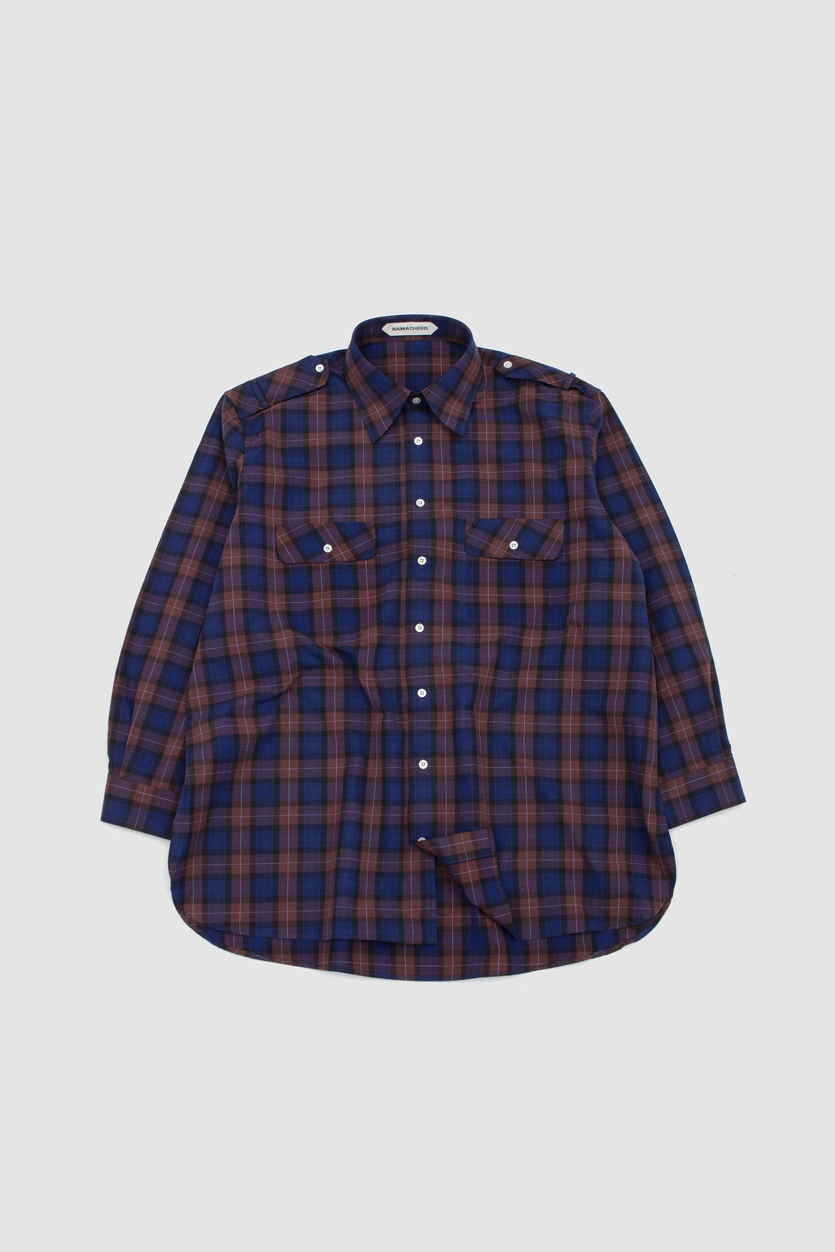 Firmin Shirt Royal Purple Check_1