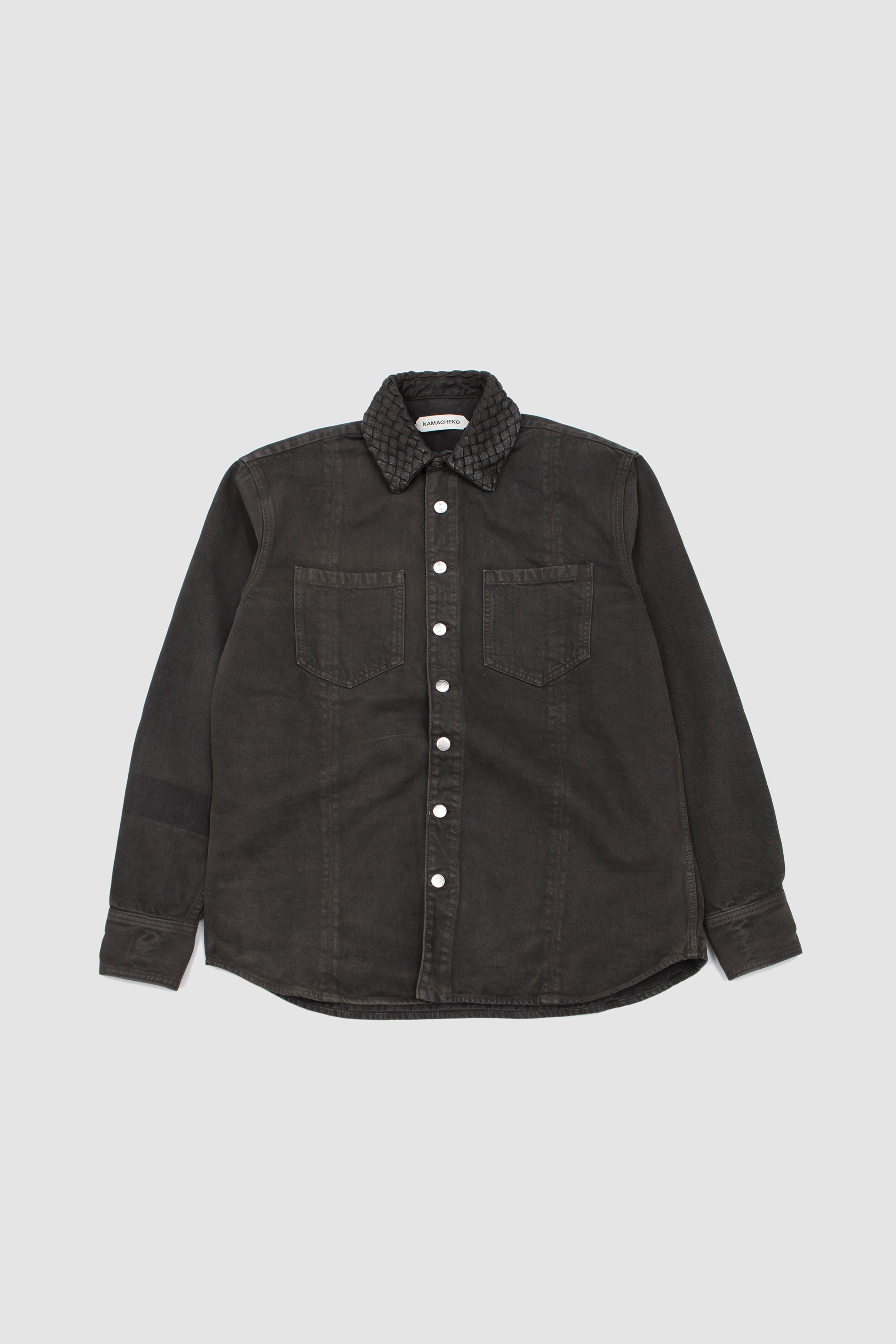 Gervis Braided Shirt Anthracite_1