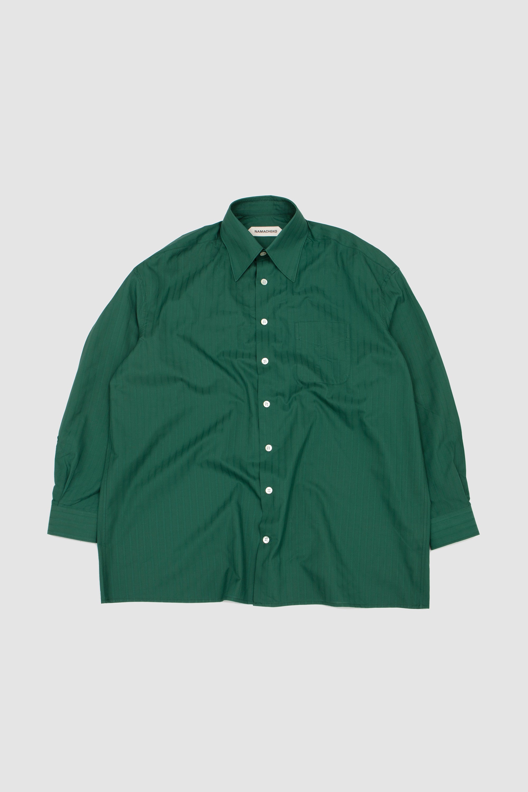 Grinda Shirt Deep Forest Stripe