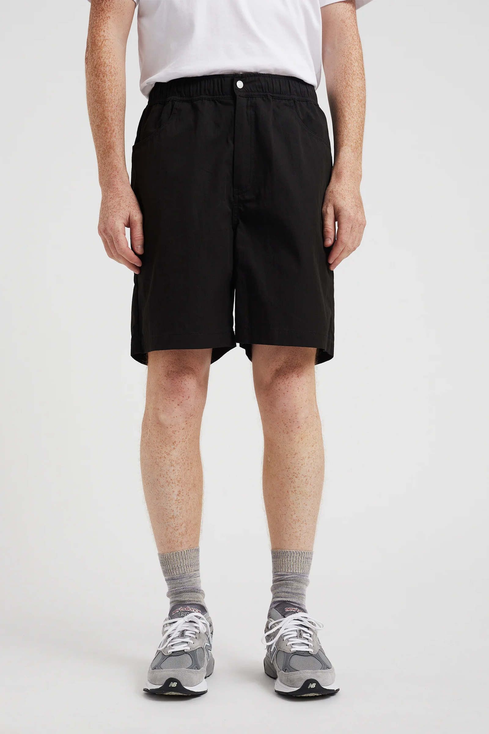 Ragnar Fine Broken Twill Shorts Black