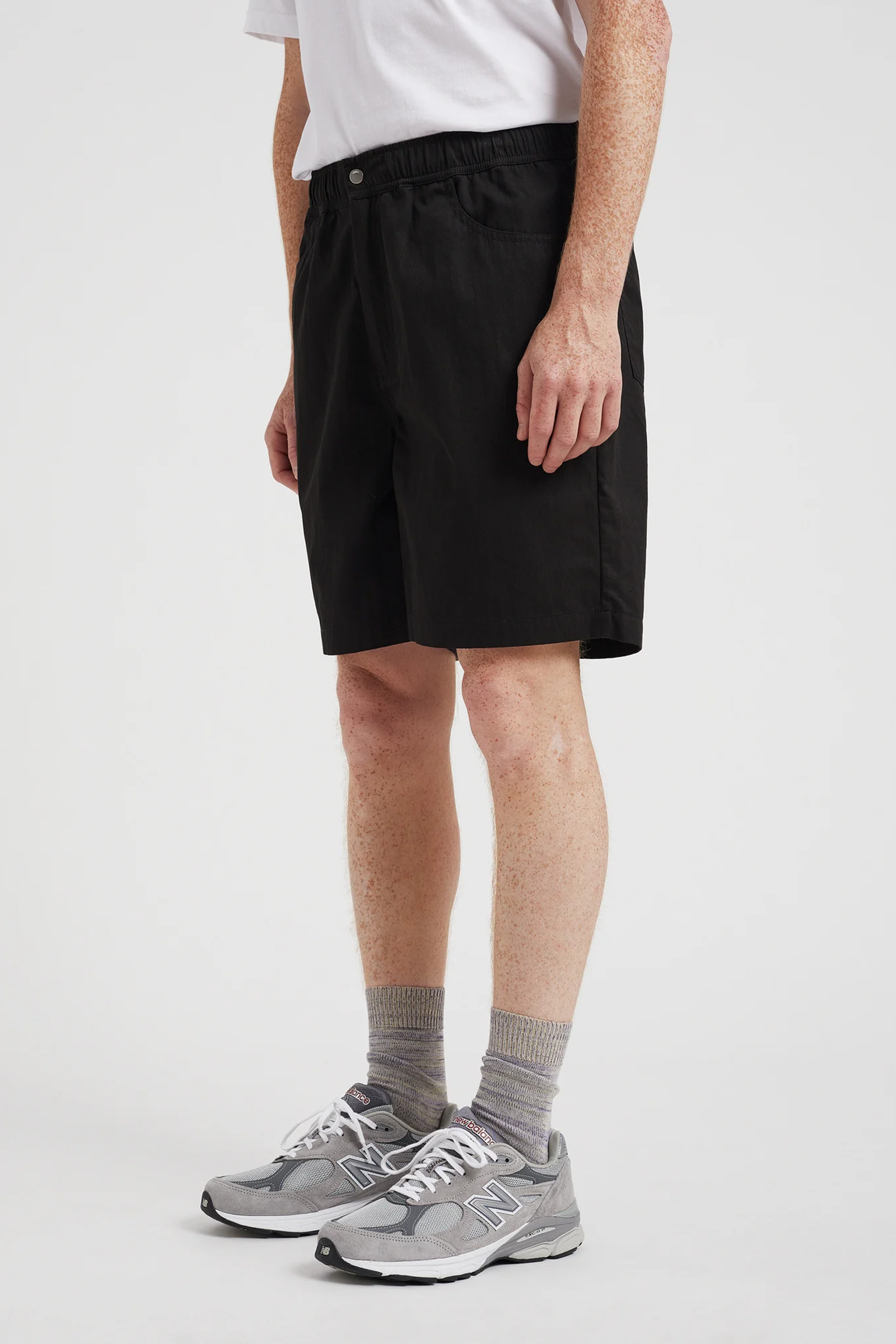 Ragnar Fine Broken Twill Shorts Black_4