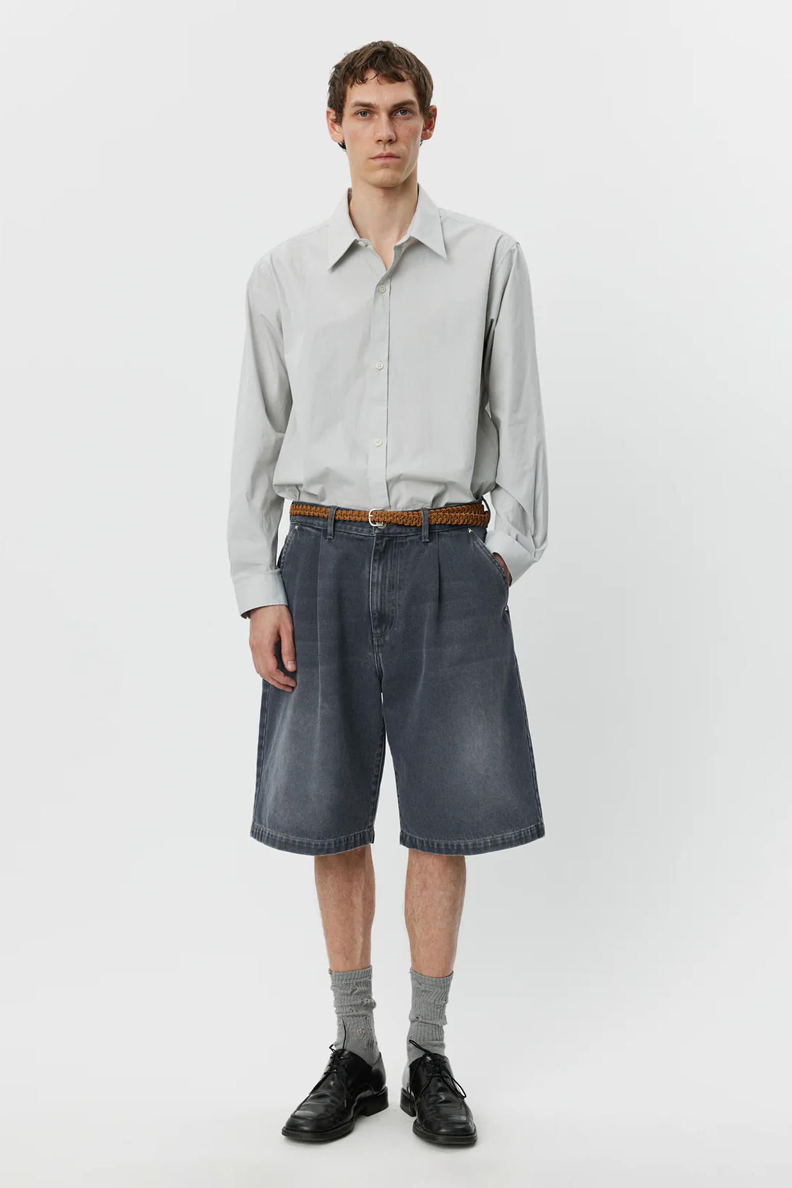 Star Rivet Shorts Slate_1