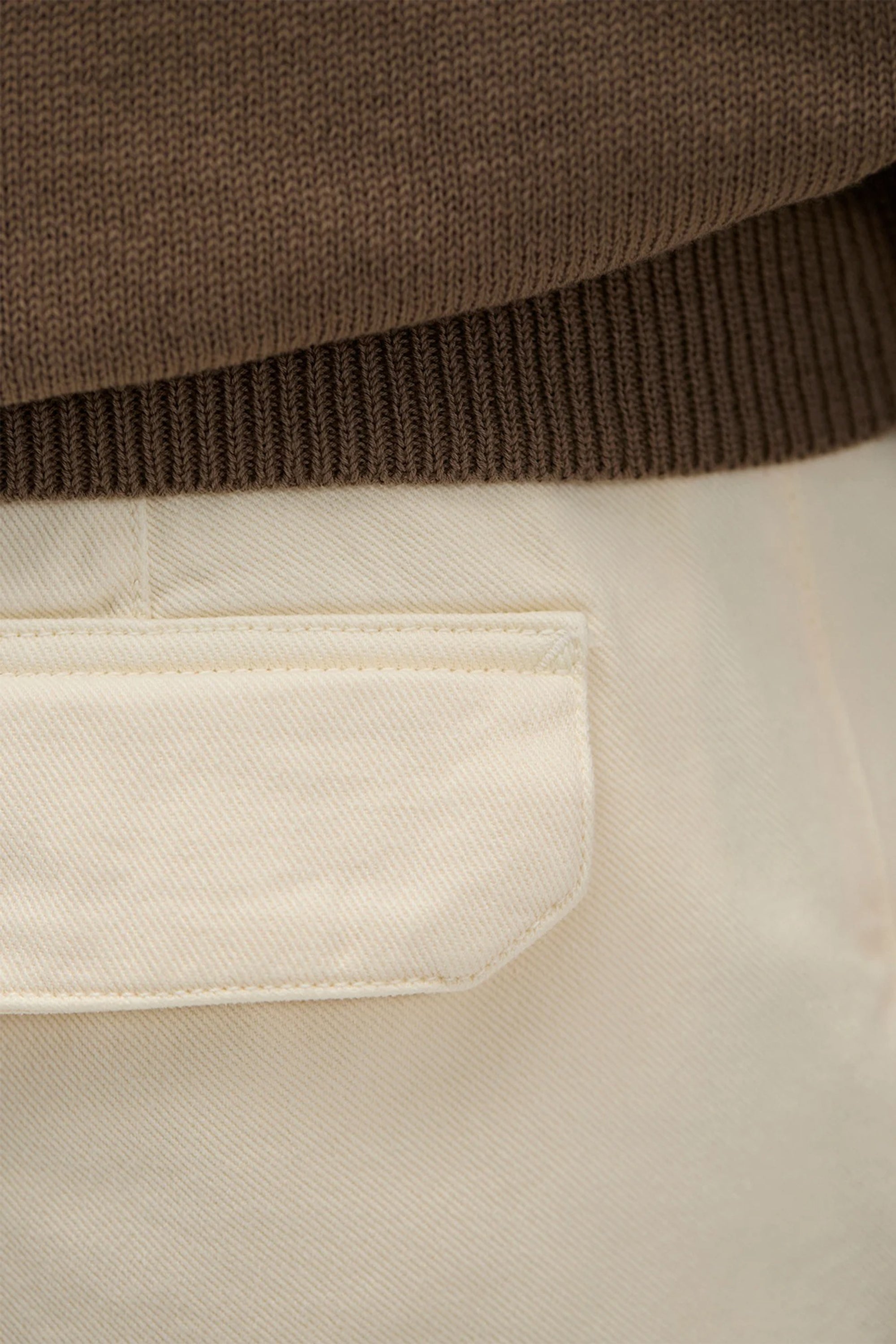 Hengifoss High Waist Heavy Twill Trouser Natural Ecru_6