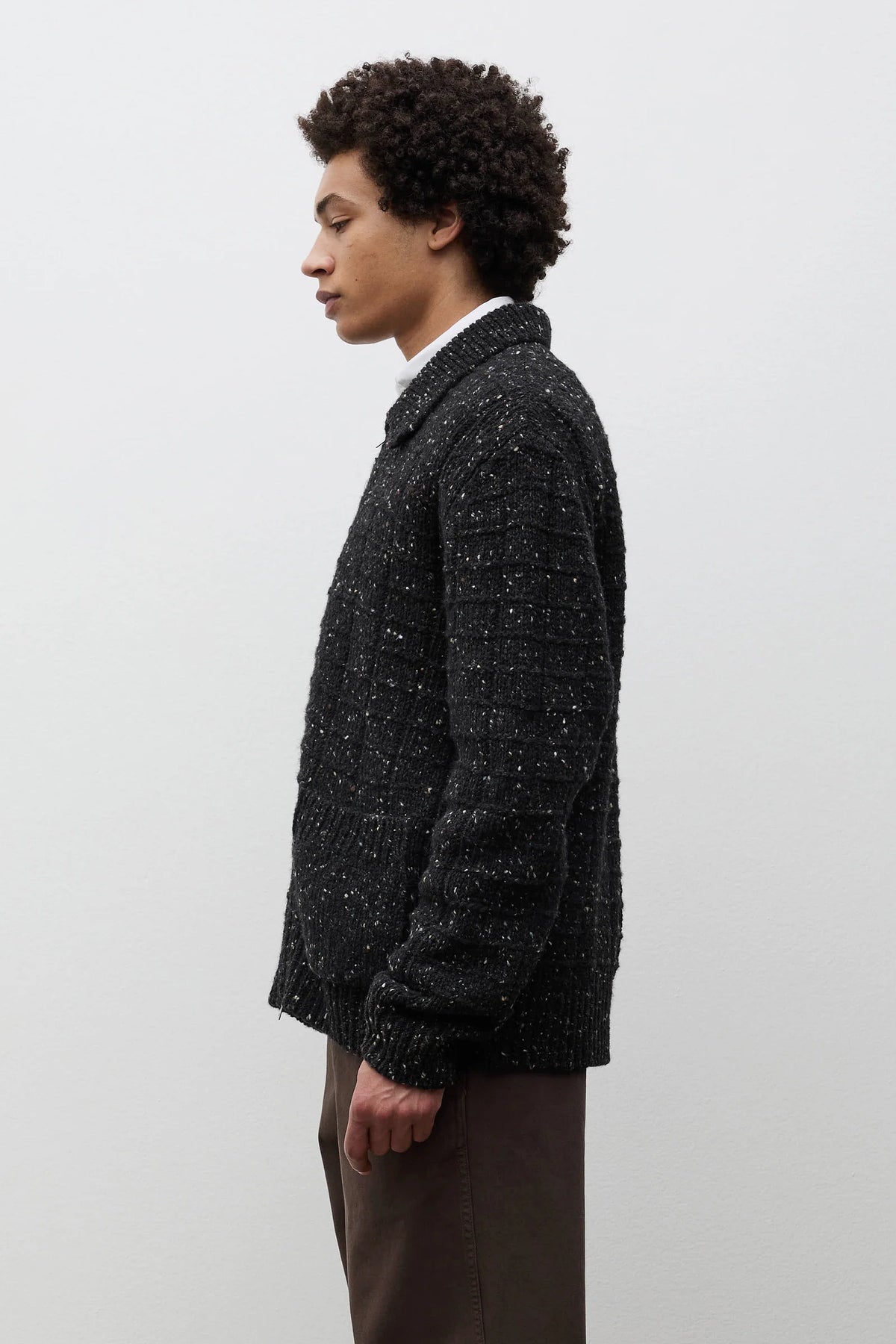 Aldrup Donegal Square Jacket Charcoal Melange_4