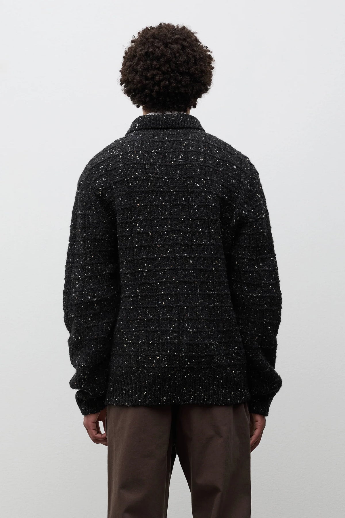 Aldrup Donegal Square Jacket Charcoal Melange_5