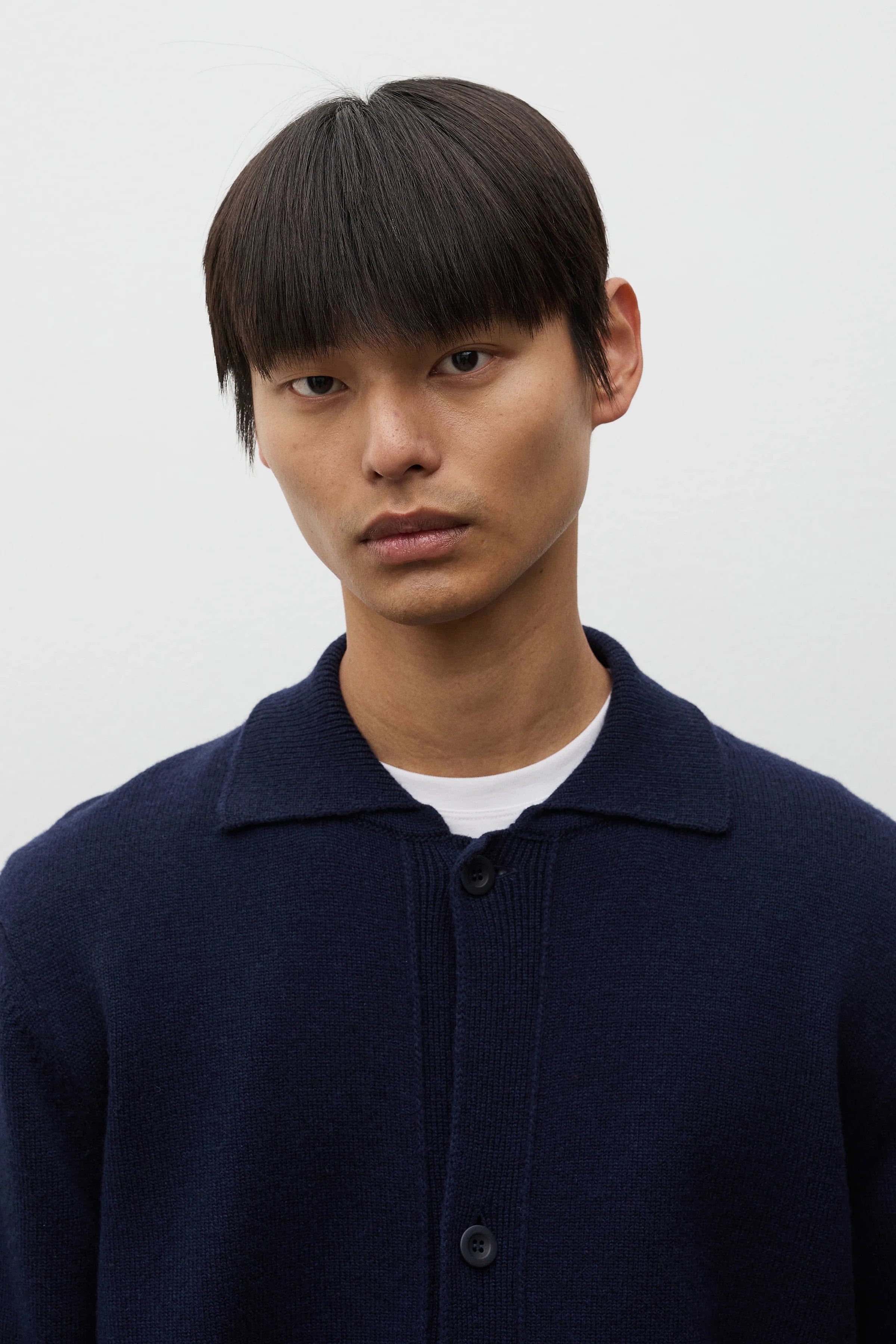 Aldrup Lambswool Cardigan Dark Navy_4