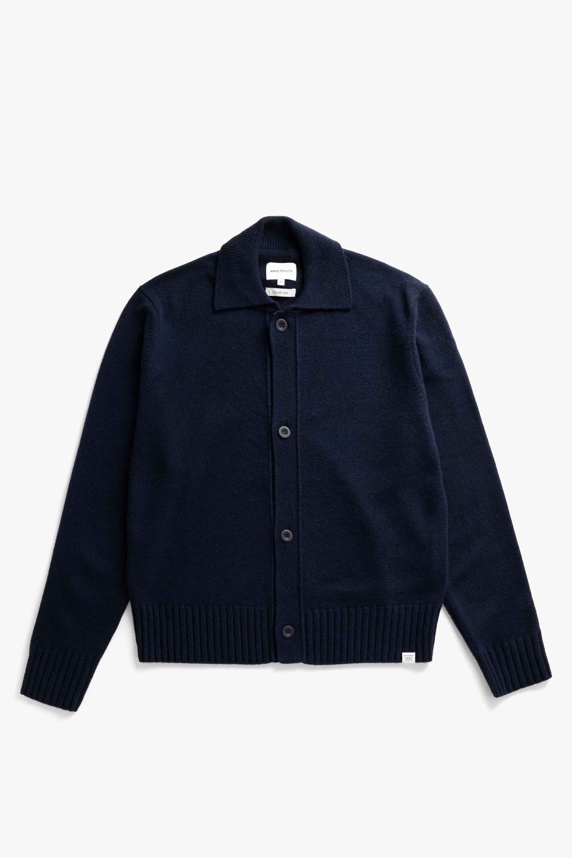 Aldrup Lambswool Cardigan Dark Navy_5