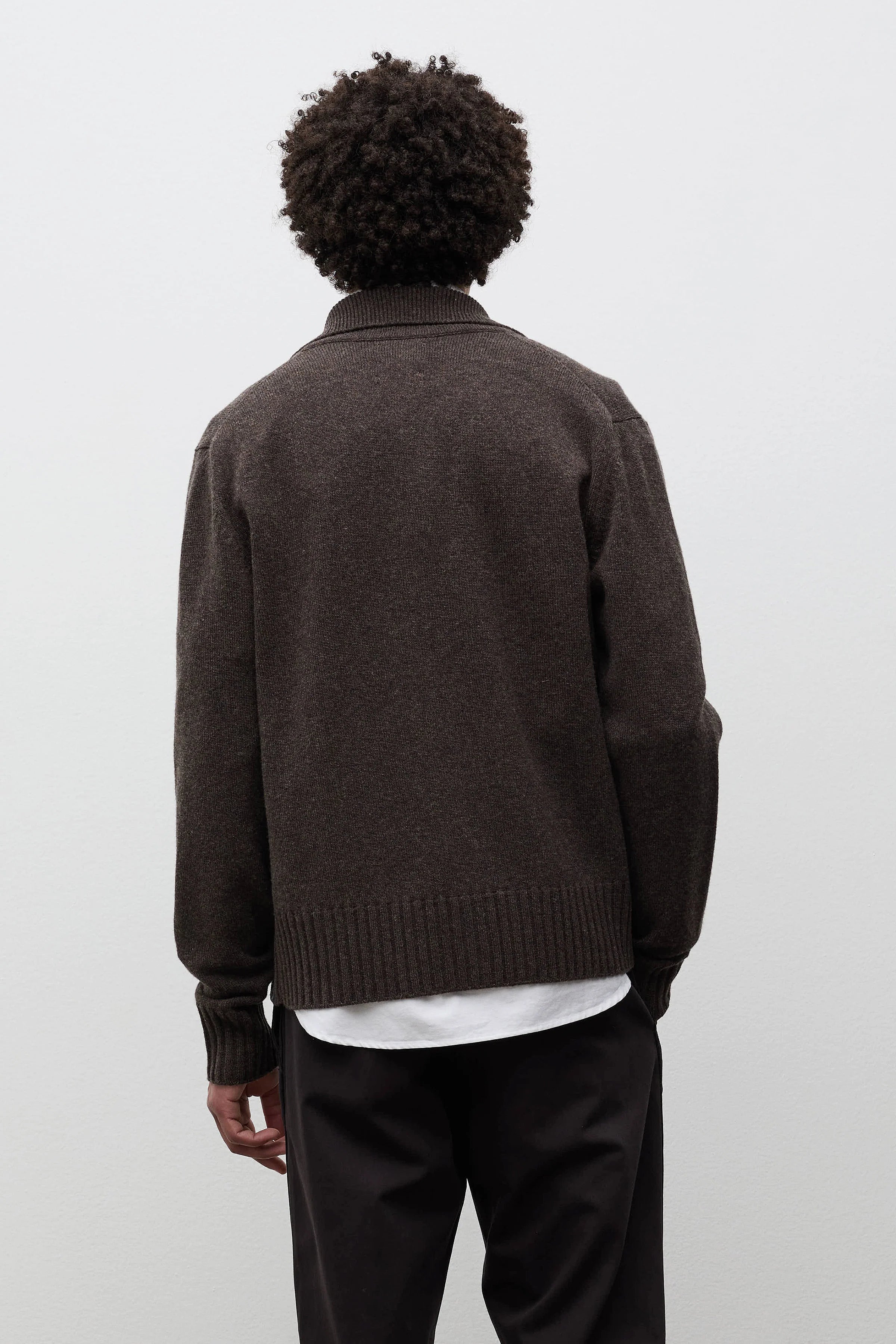 Aldrup Lambswool Cardigan Heathland Brown_3