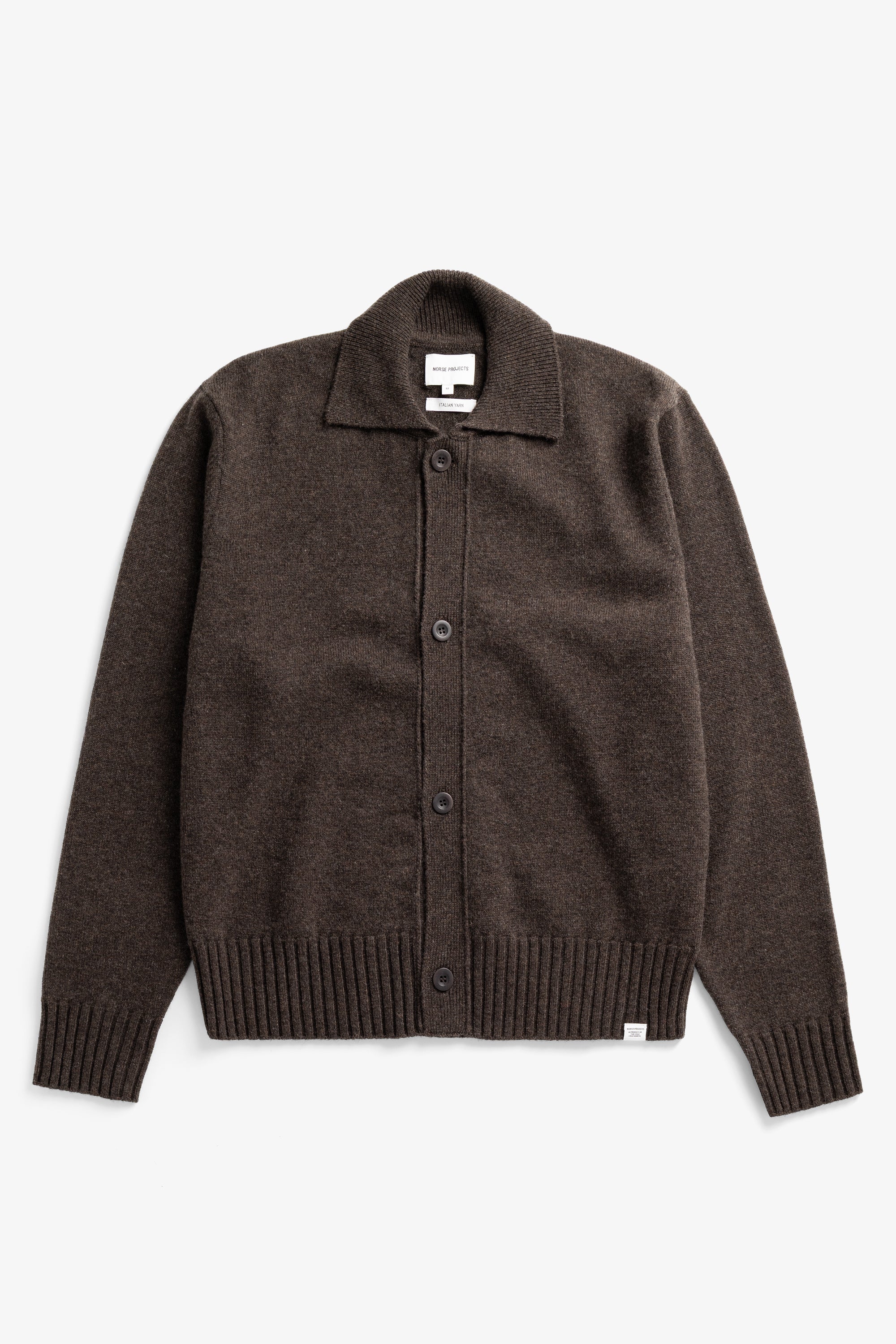 Aldrup Lambswool Cardigan Heathland Brown_5