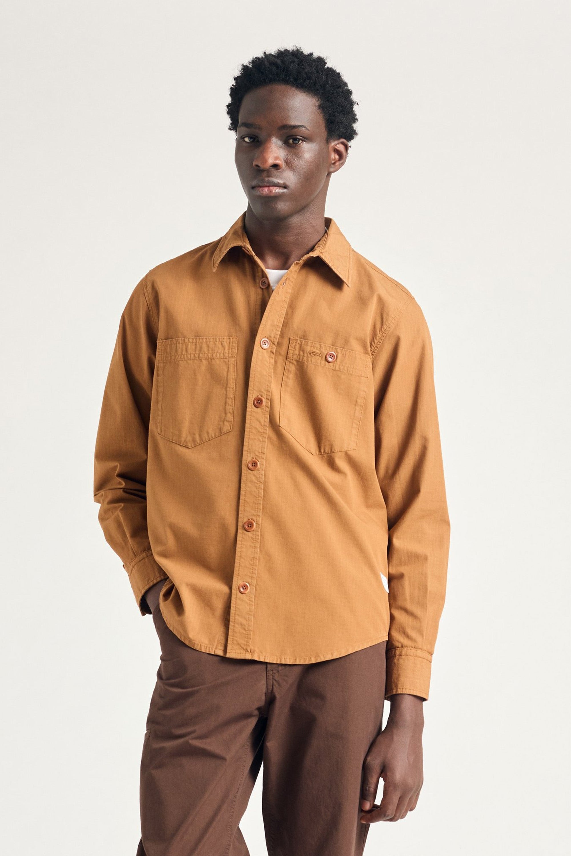 Algot Cotton Ripstop Relaxed Shirt Duck