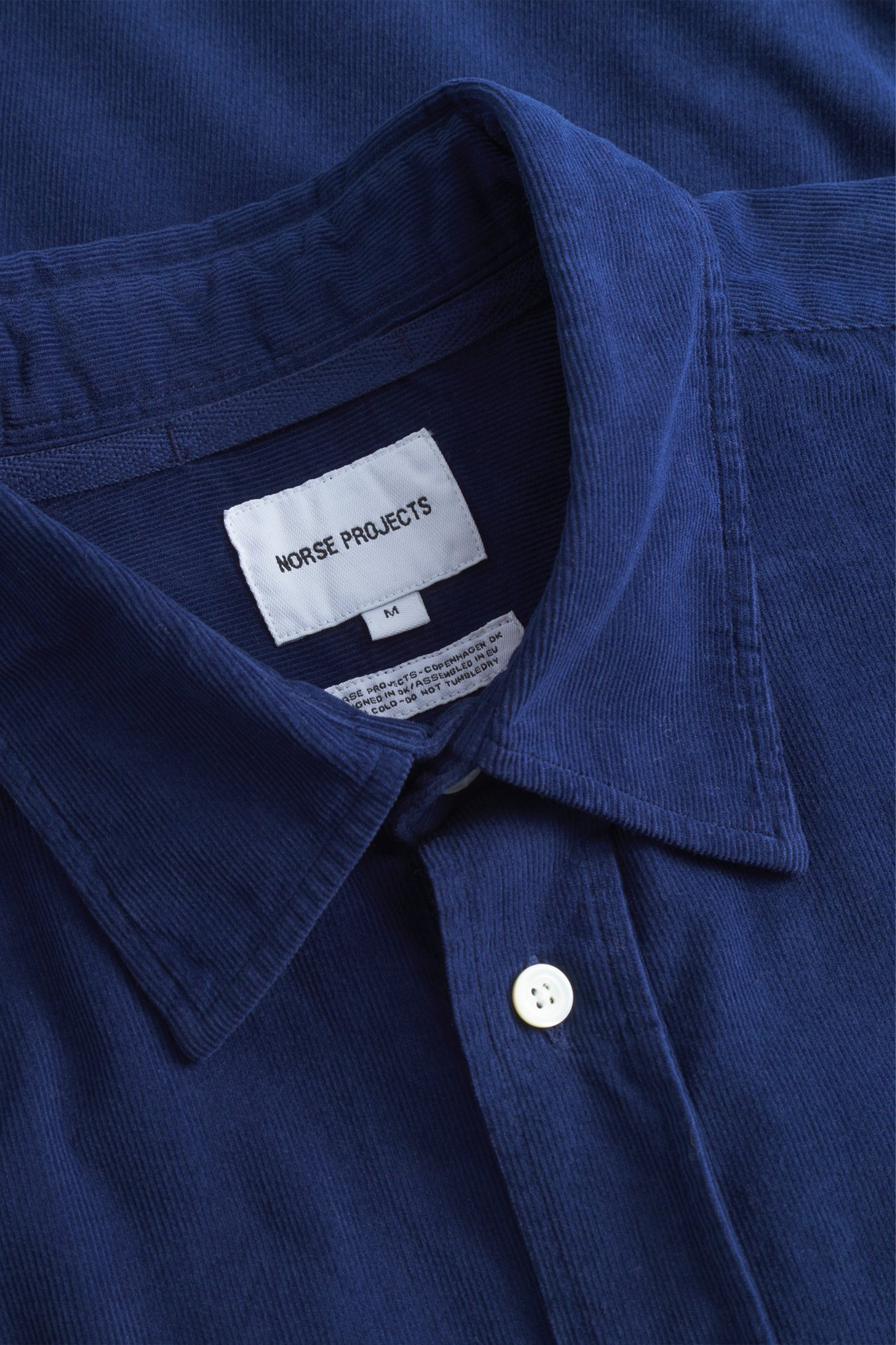 Algot Relaxed Micro Cord Shirt Dark Navy
