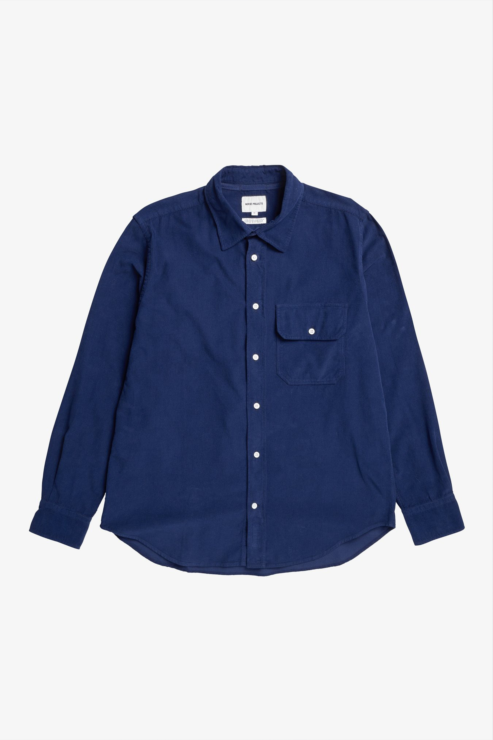 Algot Relaxed Micro Cord Shirt Dark Navy_4