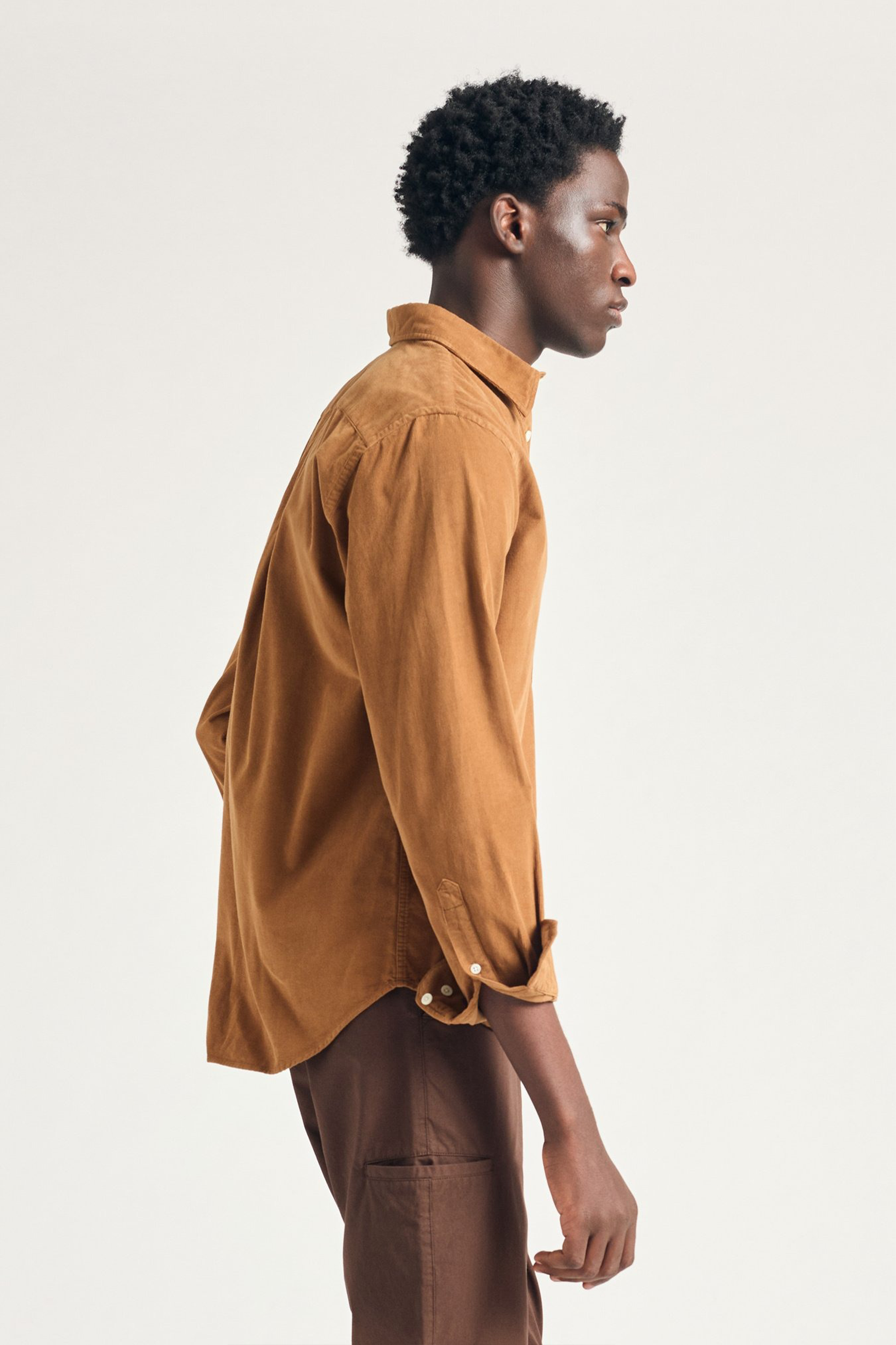 Algot Relaxed Micro Cord Shirt Duck