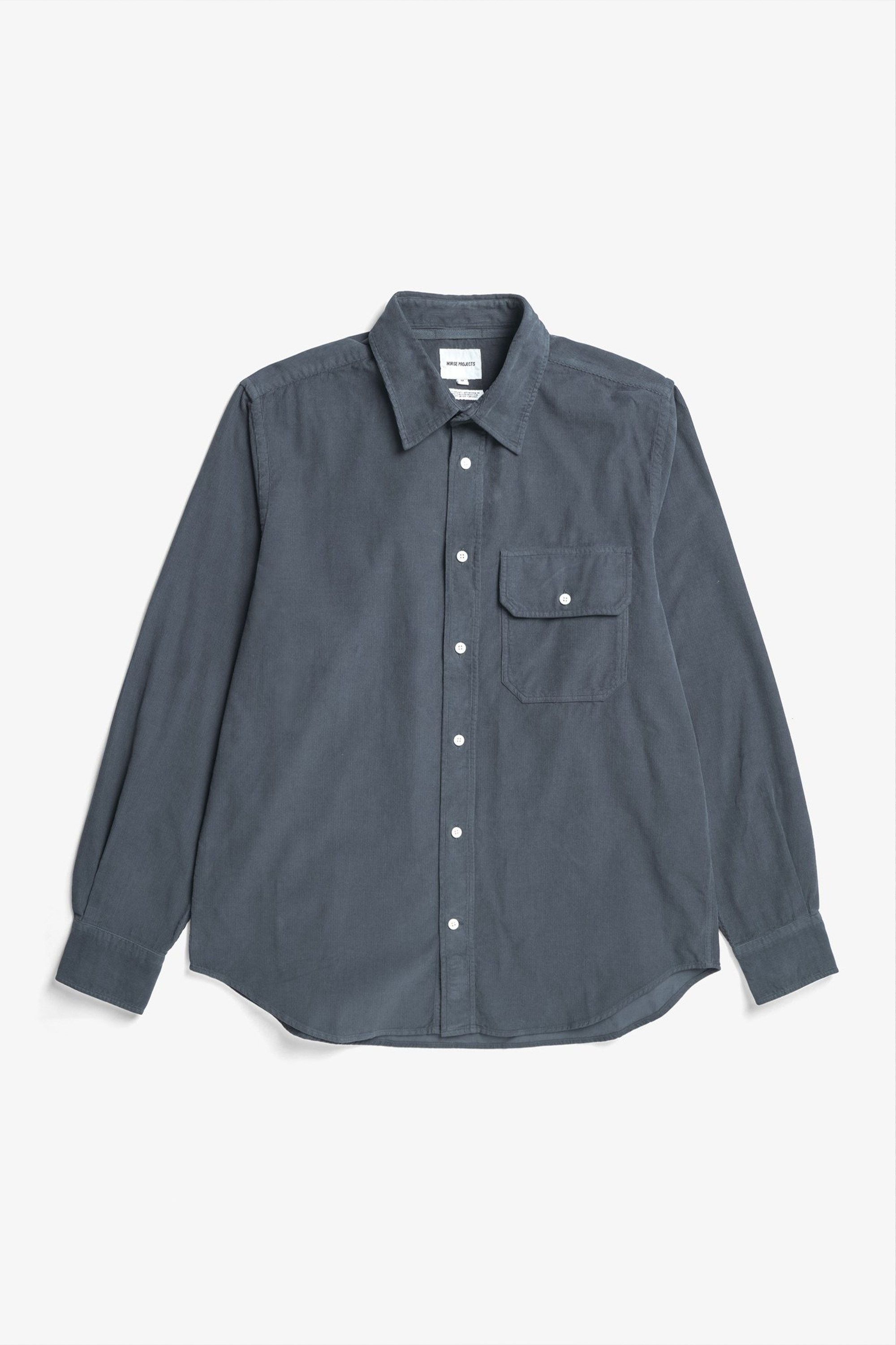 Algot Relaxed Micro Cord Shirt Graphite_4