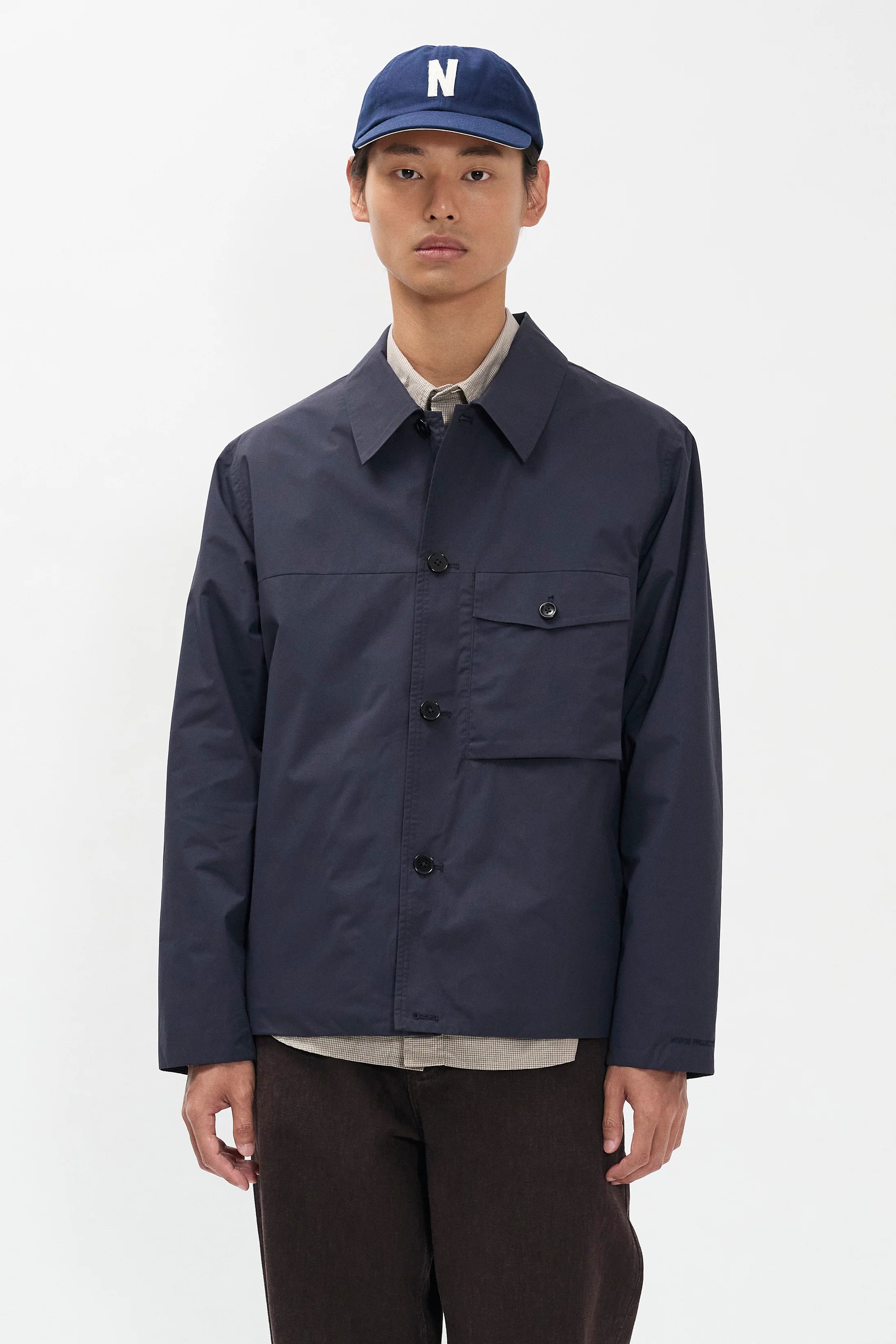Arresskov Compact Cotton Overshirt Dark Navy