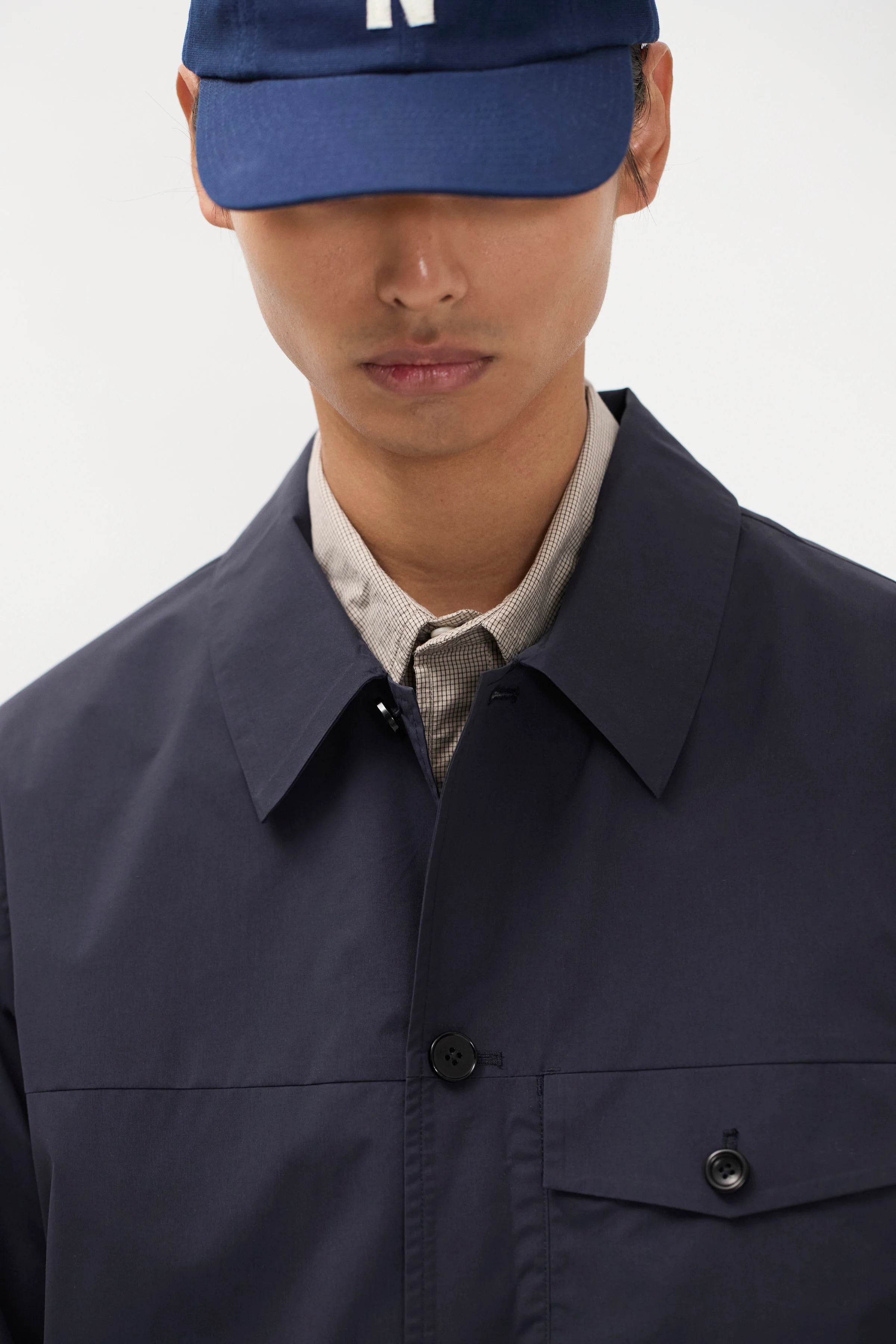 Arresskov Compact Cotton Overshirt Dark Navy