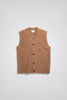 SPORTIVO STORE_August Flame Alpaca Cardigan Vest Camel