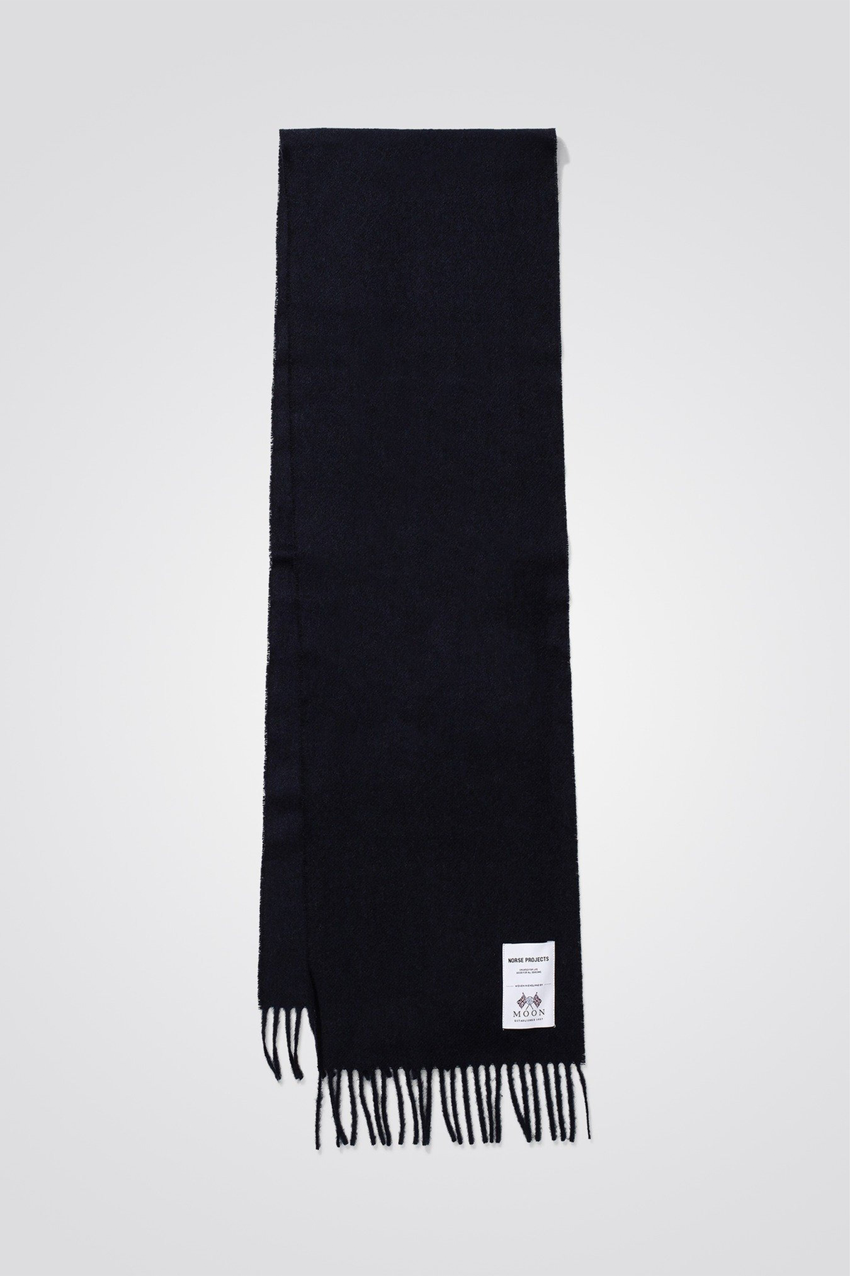 Norse Moon Merino Lambswool Scarf Dark Navy_2