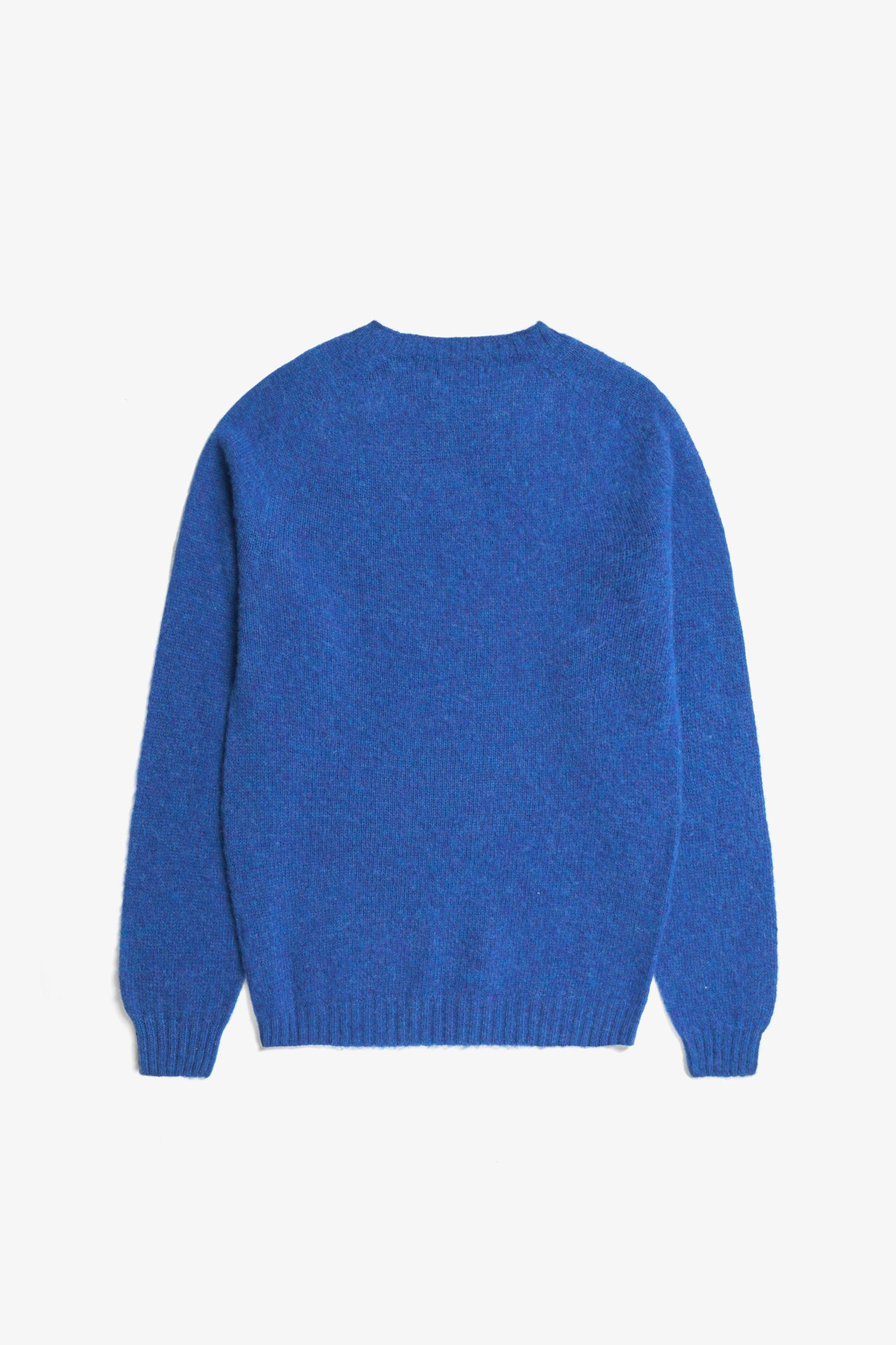 Birnir Brushed Lambswool Sweater Estate Blue_4