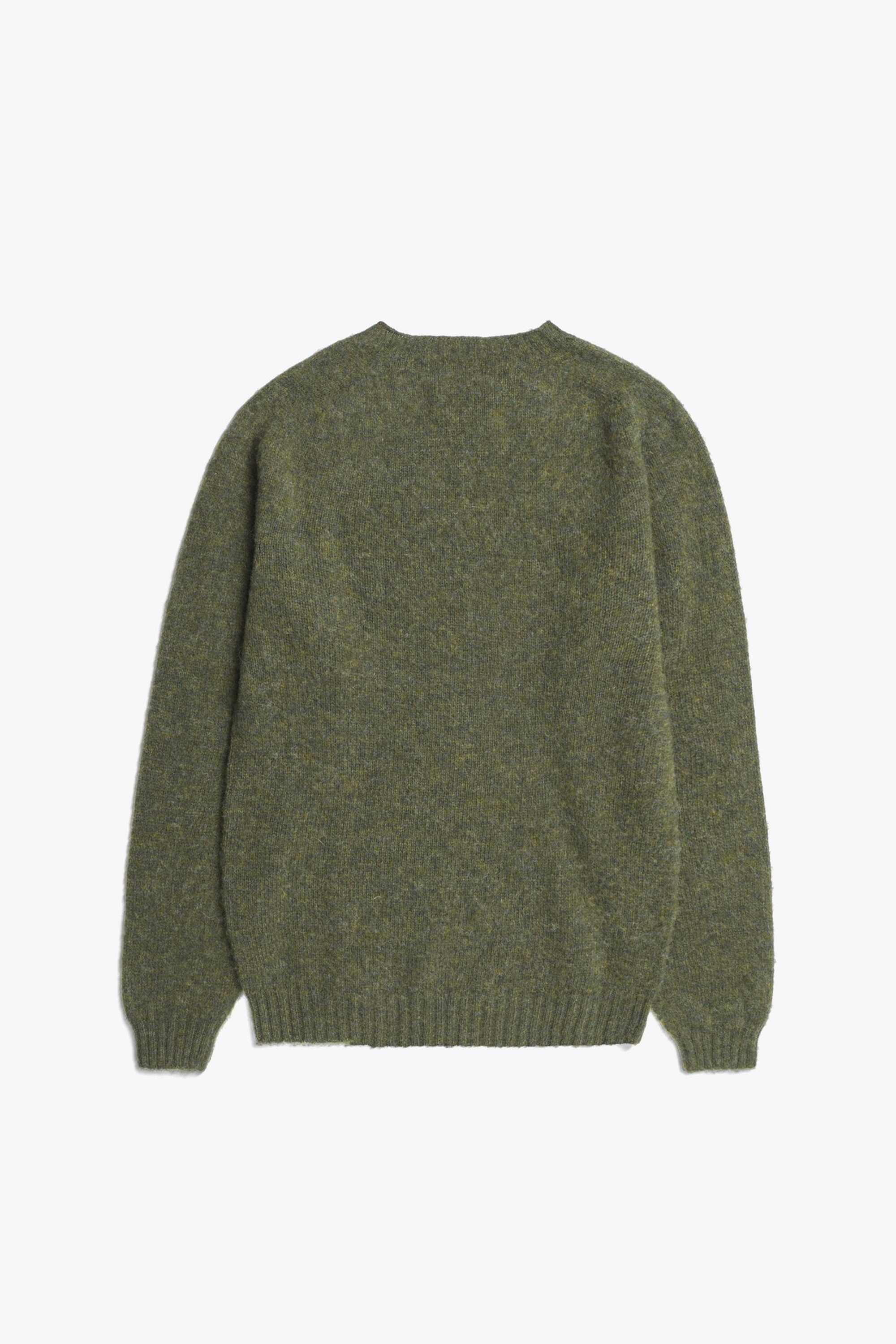 Birnir Brushed Lambswool Sweater Olive Night_4