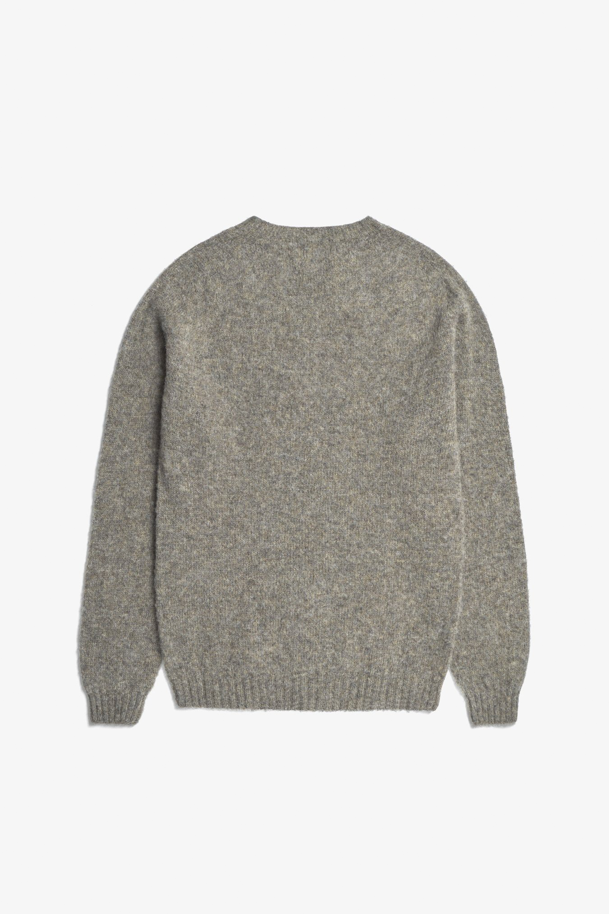 Birnir Brushed Lambswool Sweater Walnut