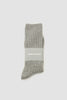 SPORTIVO STORE_Bjarki Neps Wool Rib Sock Light Grey Melange
