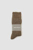 SPORTIVO STORE_Bjarki Neps Wool Rib Sock Utility Khaki