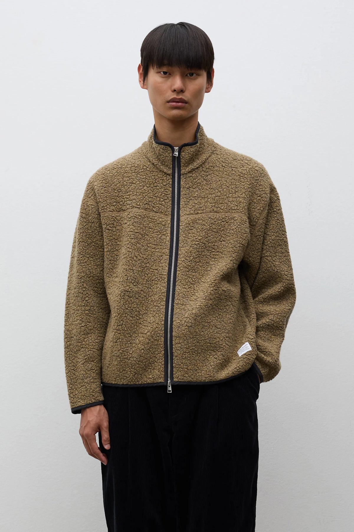 Bjerget Sherpa Wool Fleece Jacket Butternut_1