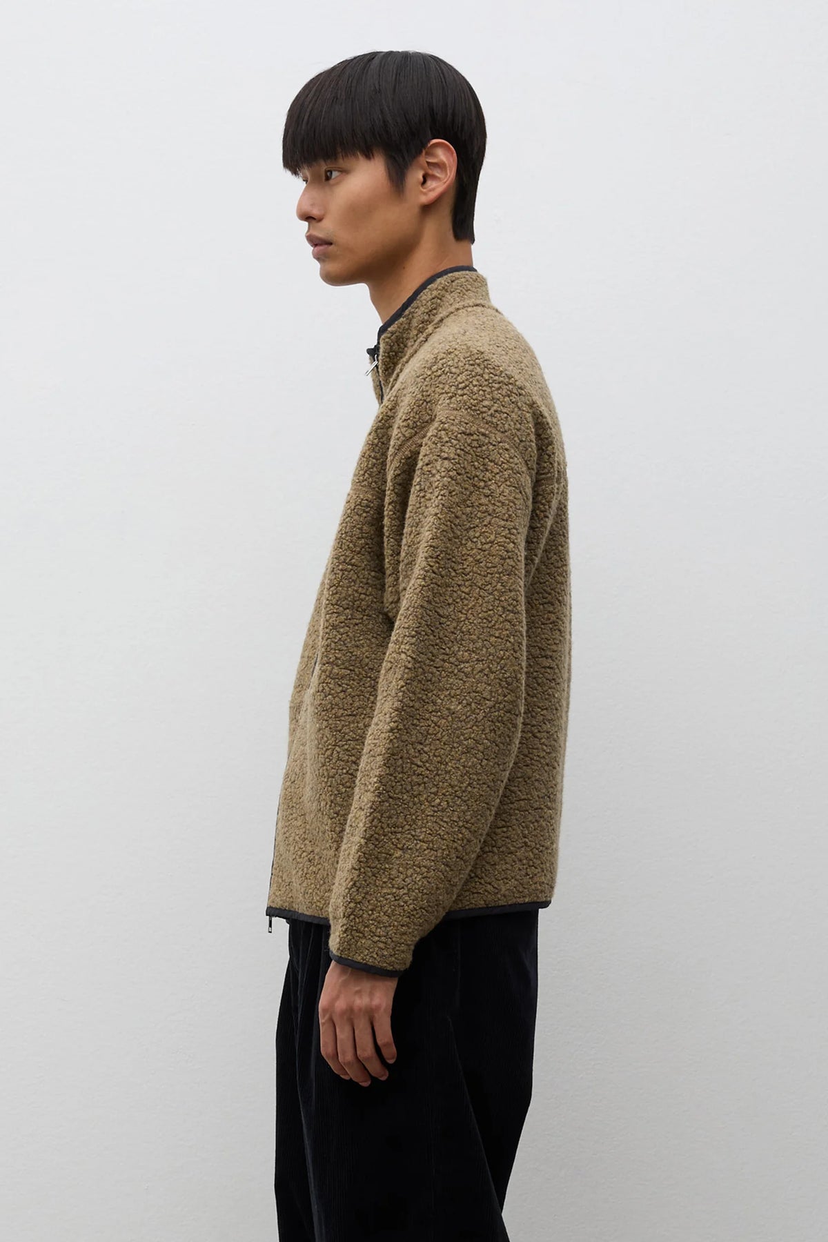 Bjerget Sherpa Wool Fleece Jacket Butternut_2
