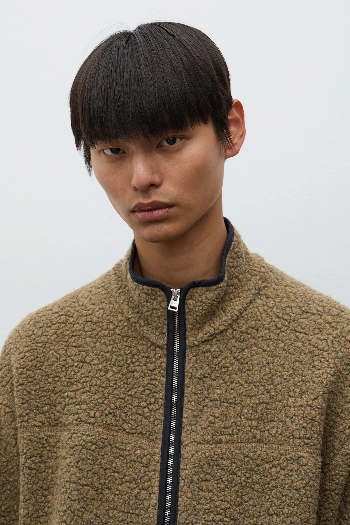 Bjerget Sherpa Wool Fleece Jacket Butternut_4