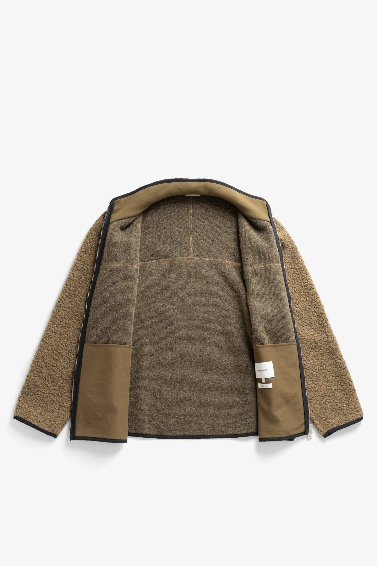 Bjerget Sherpa Wool Fleece Jacket Butternut_6