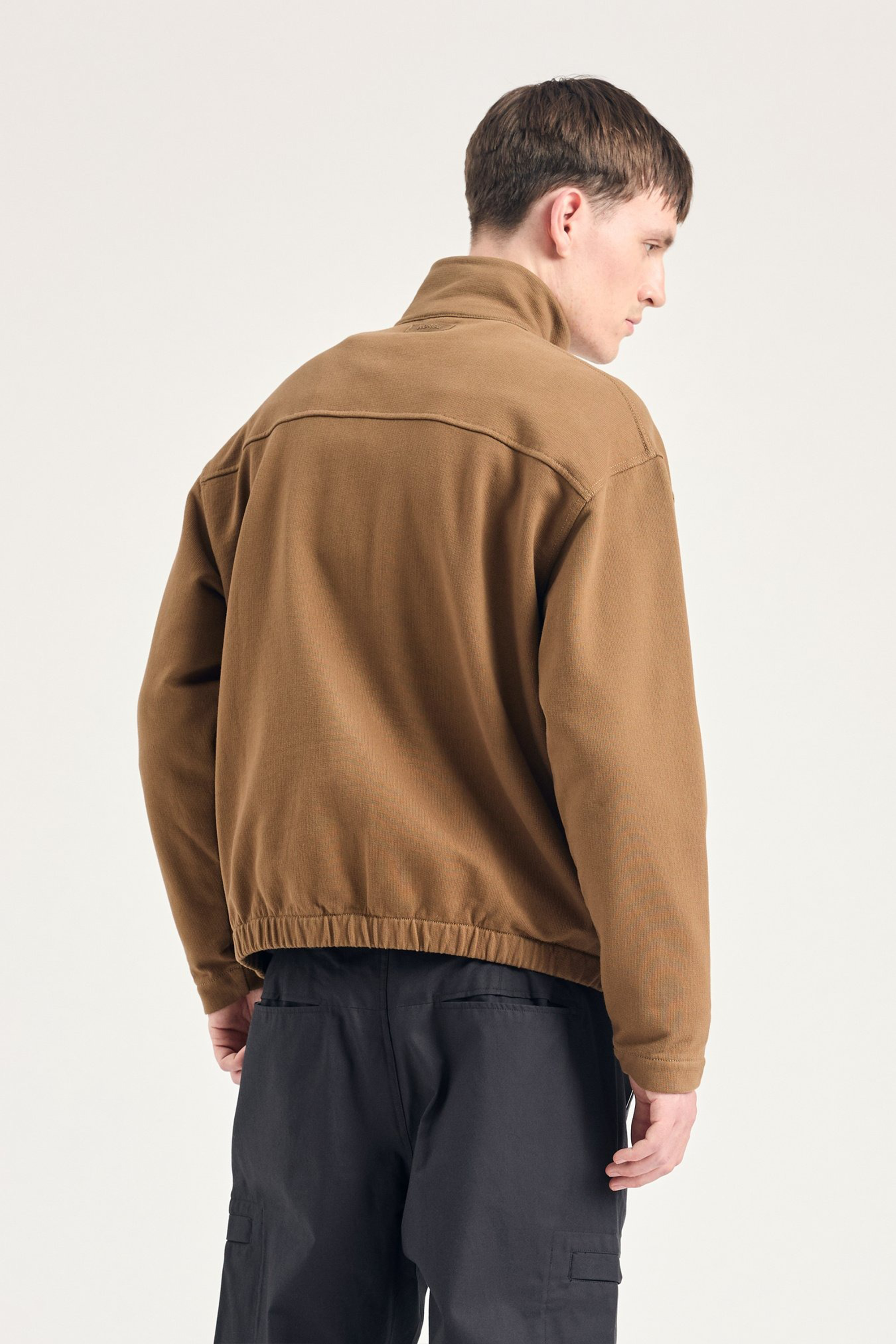 Bjorn Relaxed Organic Loopback Track Jacket Oak