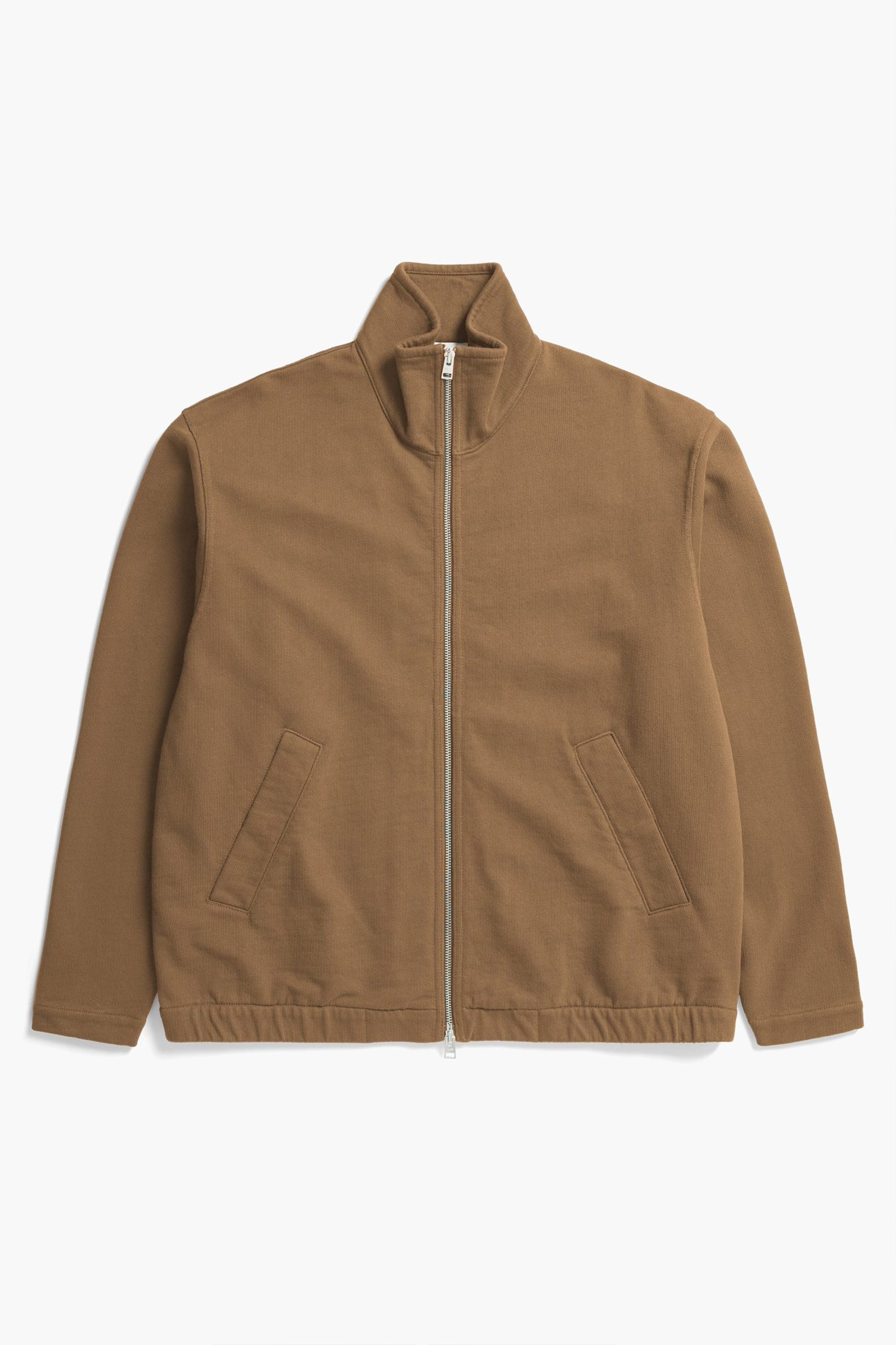 Bjorn Relaxed Organic Loopback Track Jacket Oak_4